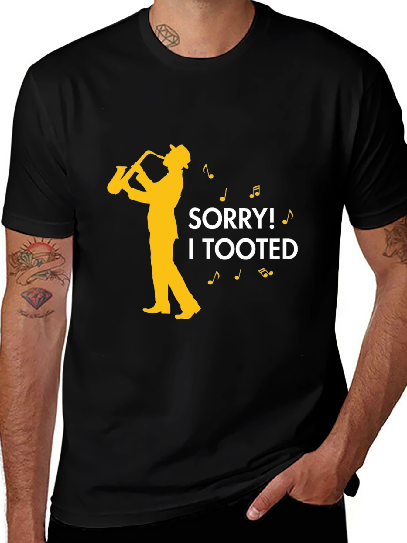 Variant 30 of Sorry I Tooted Saxophone Graphic Tee