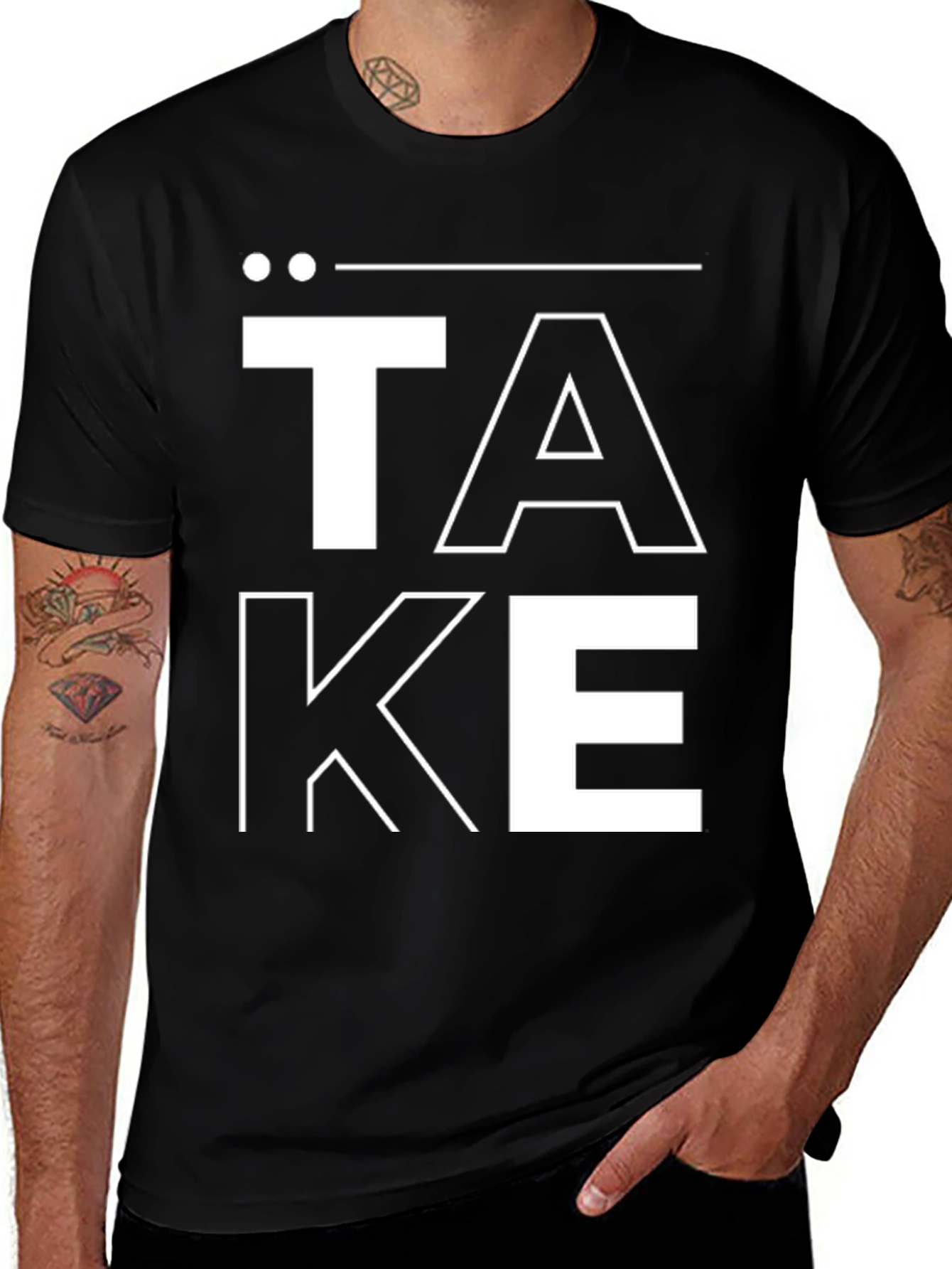 Variant 30 of Take T-Shirt - Bold Graphic Tee