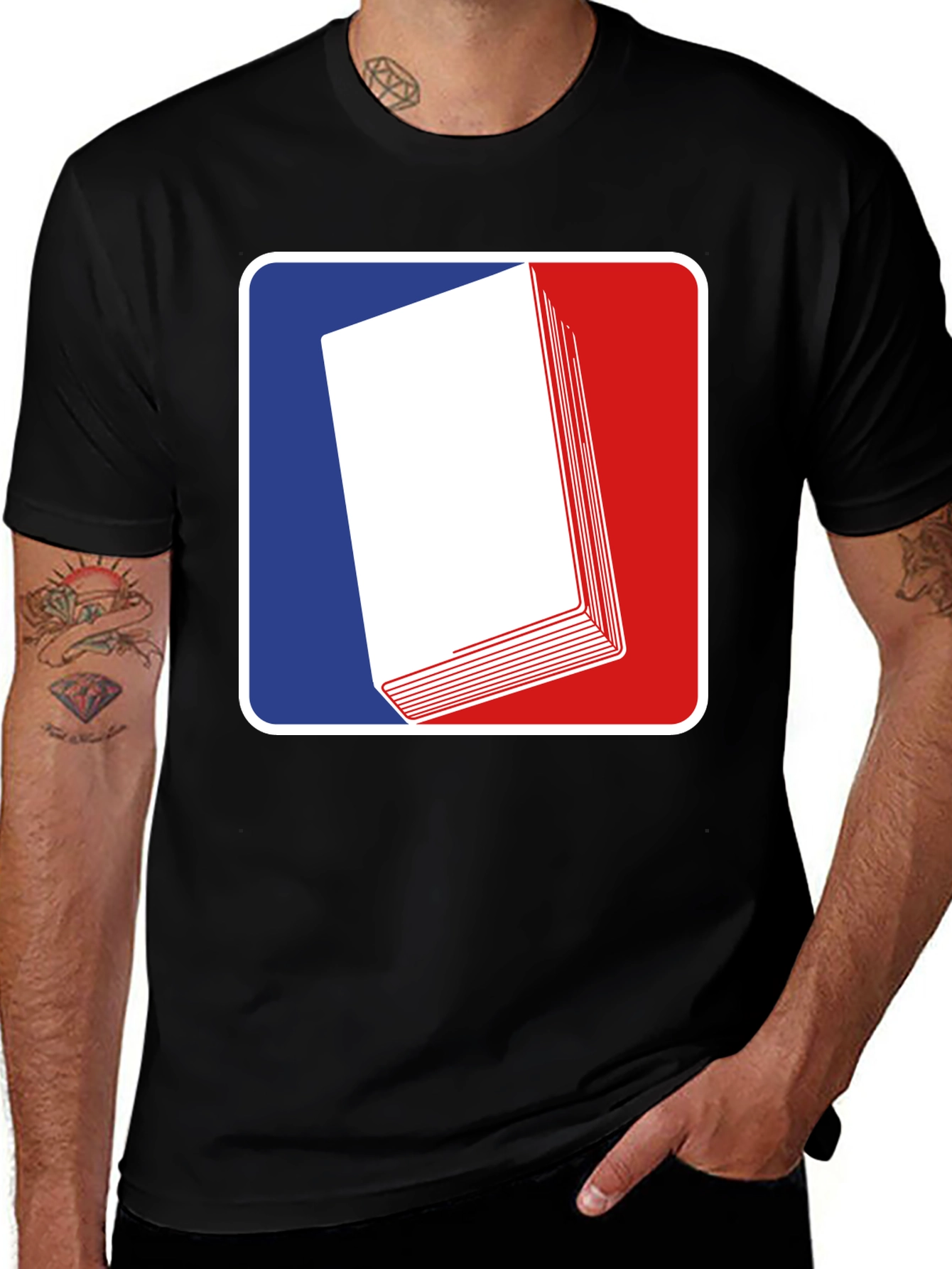 Variant 17 of Graphic Tee: Books USA Style