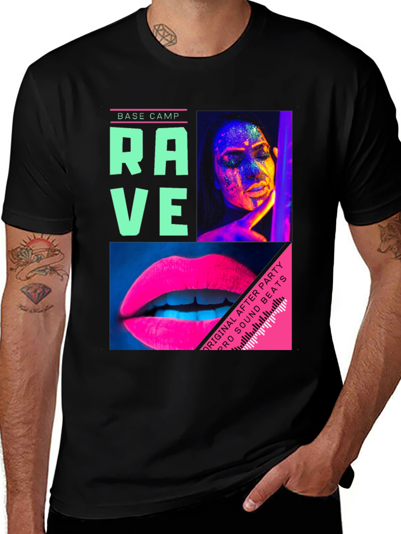 Rave Graphic T-Shirt - Base Camp EDM Music Festival