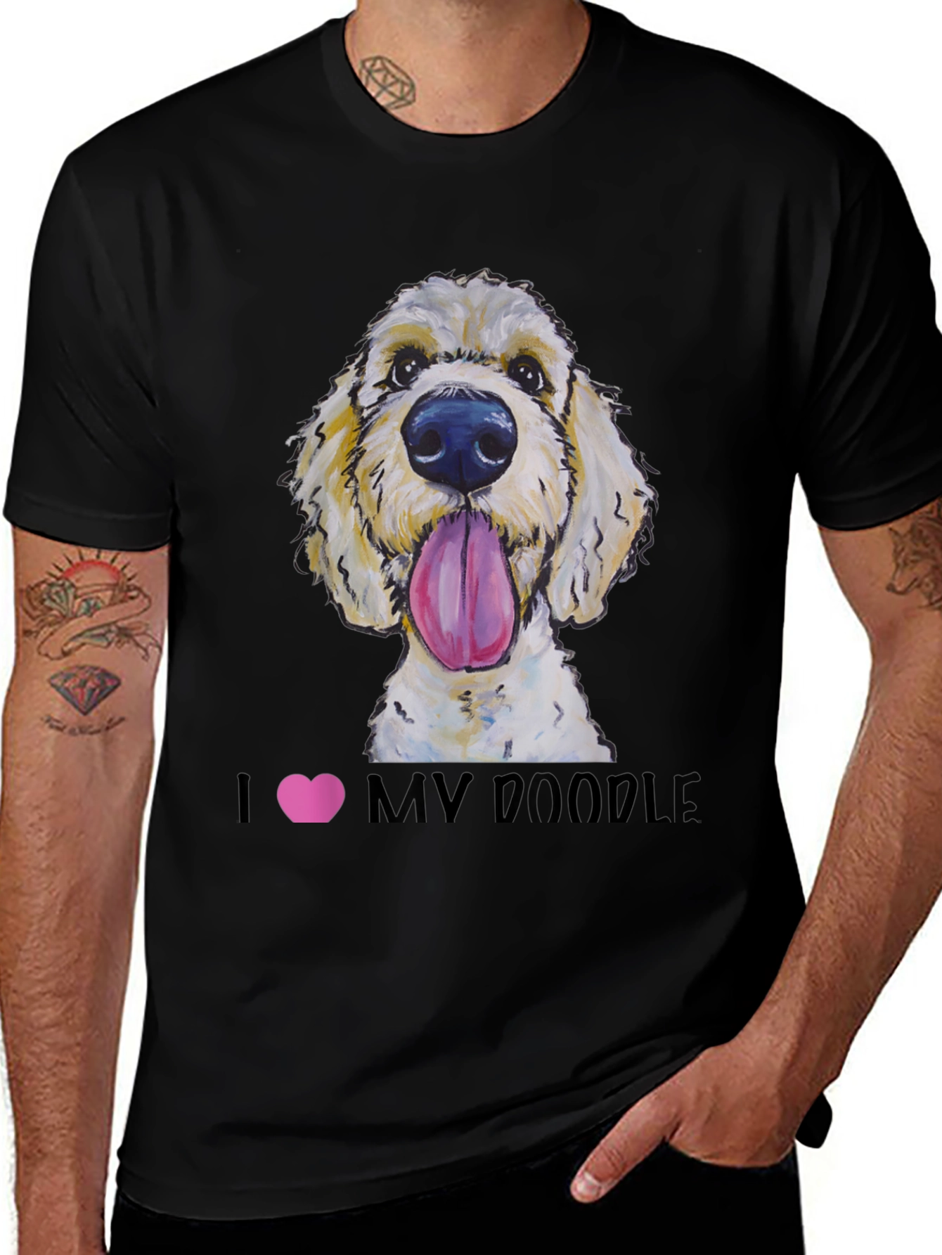 Variant 7 of I Heart My Doodle T-Shirt