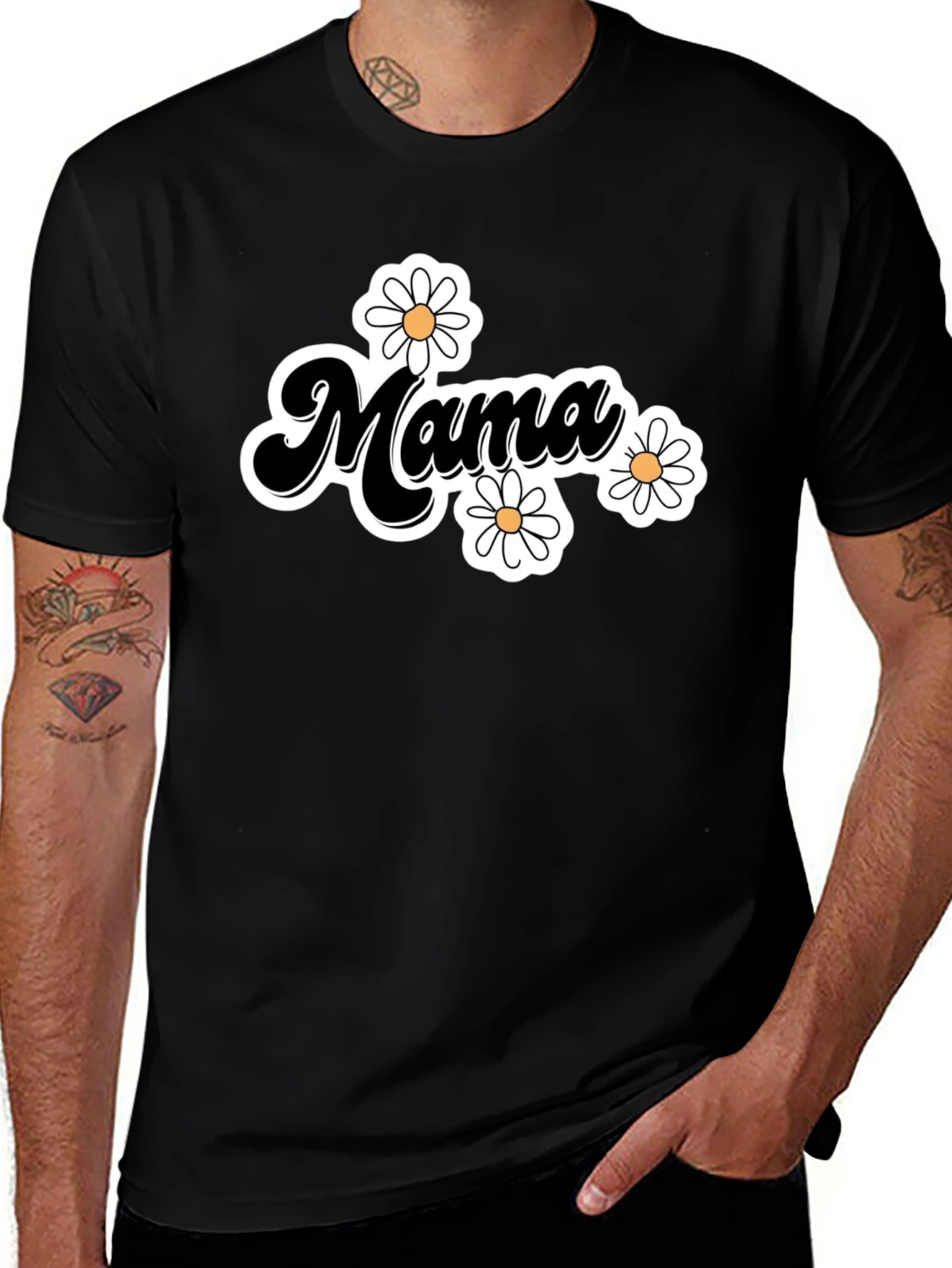 Variant 11 of Mama Daisy Graphic T-Shirt - Cute Mom Tee