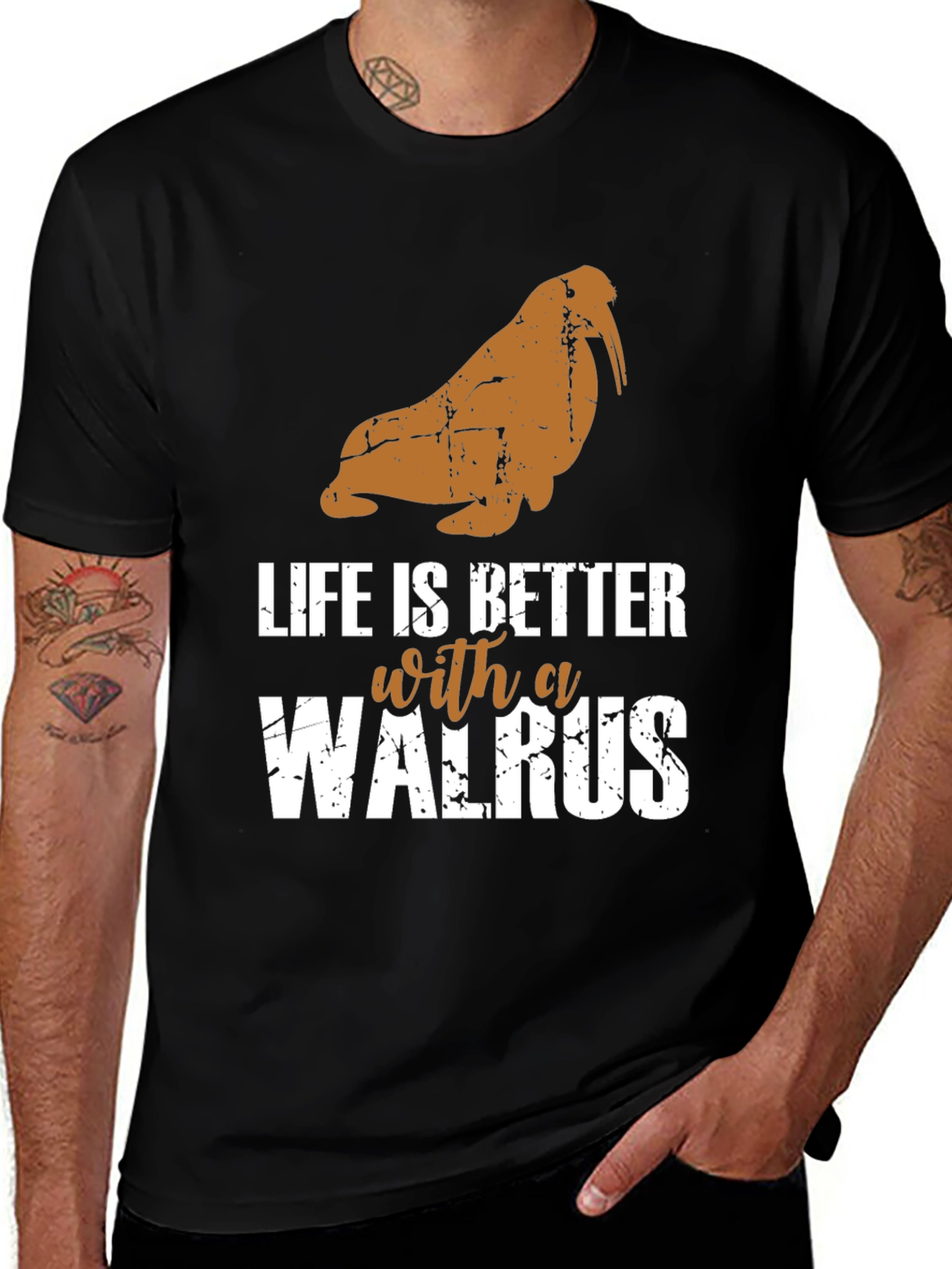 Variant 2 of Life Is Better With A Walrus Graphic Tee