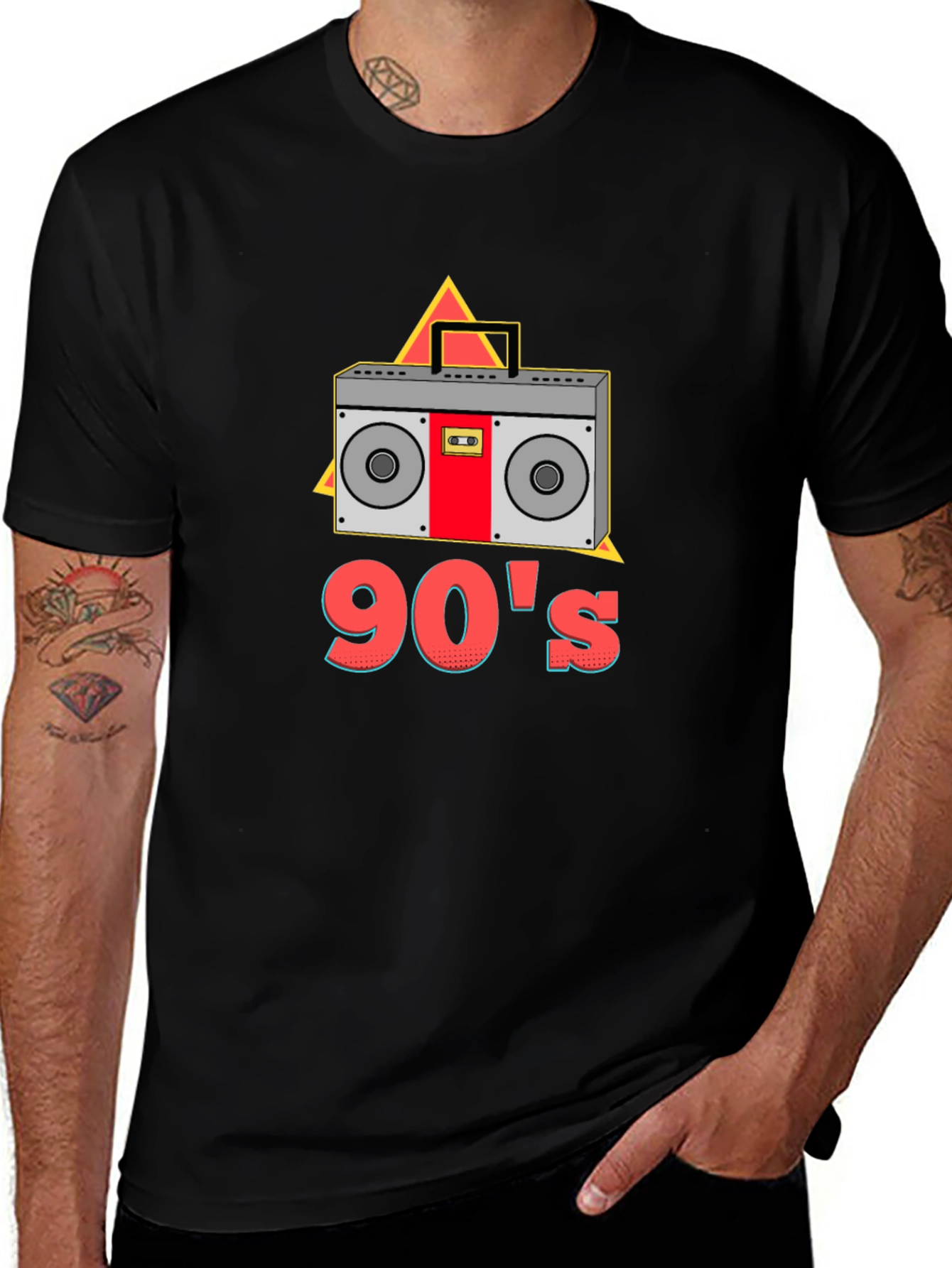 Variant 10 of 90's Retro Boombox Graphic T-Shirt