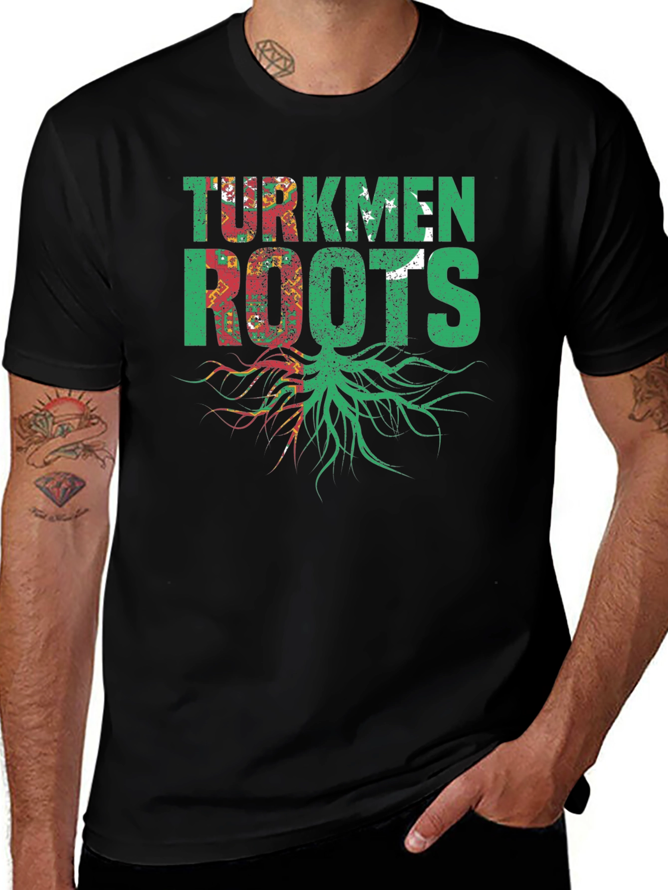 Turkmen Roots Black T-Shirt