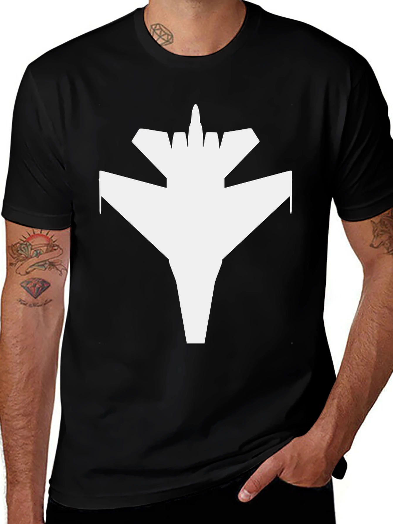 Jet Fighter Graphic Tee - Bold Aviation Design
