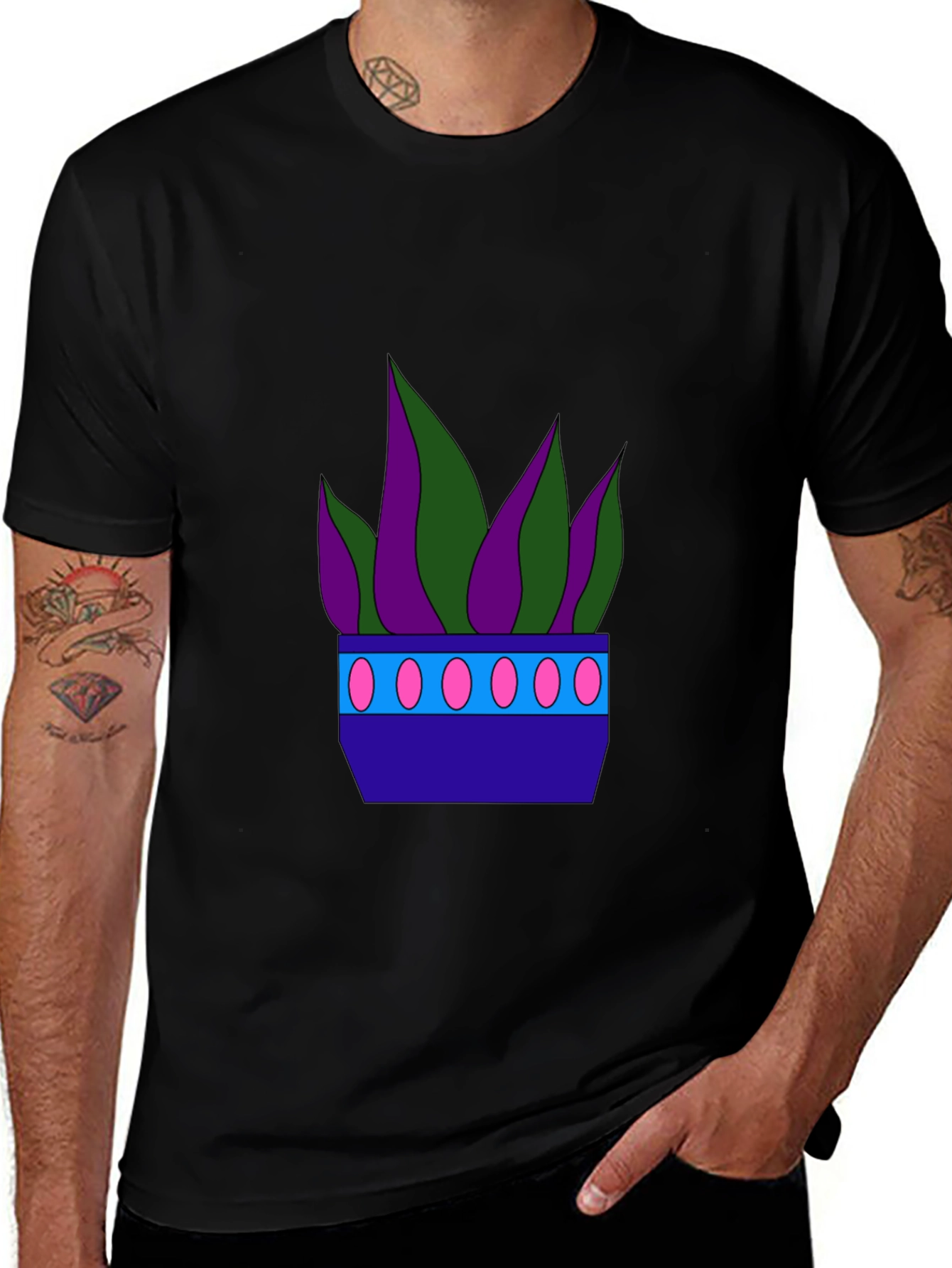 Variant 13 of Funky Potted Plant Graphic Tee