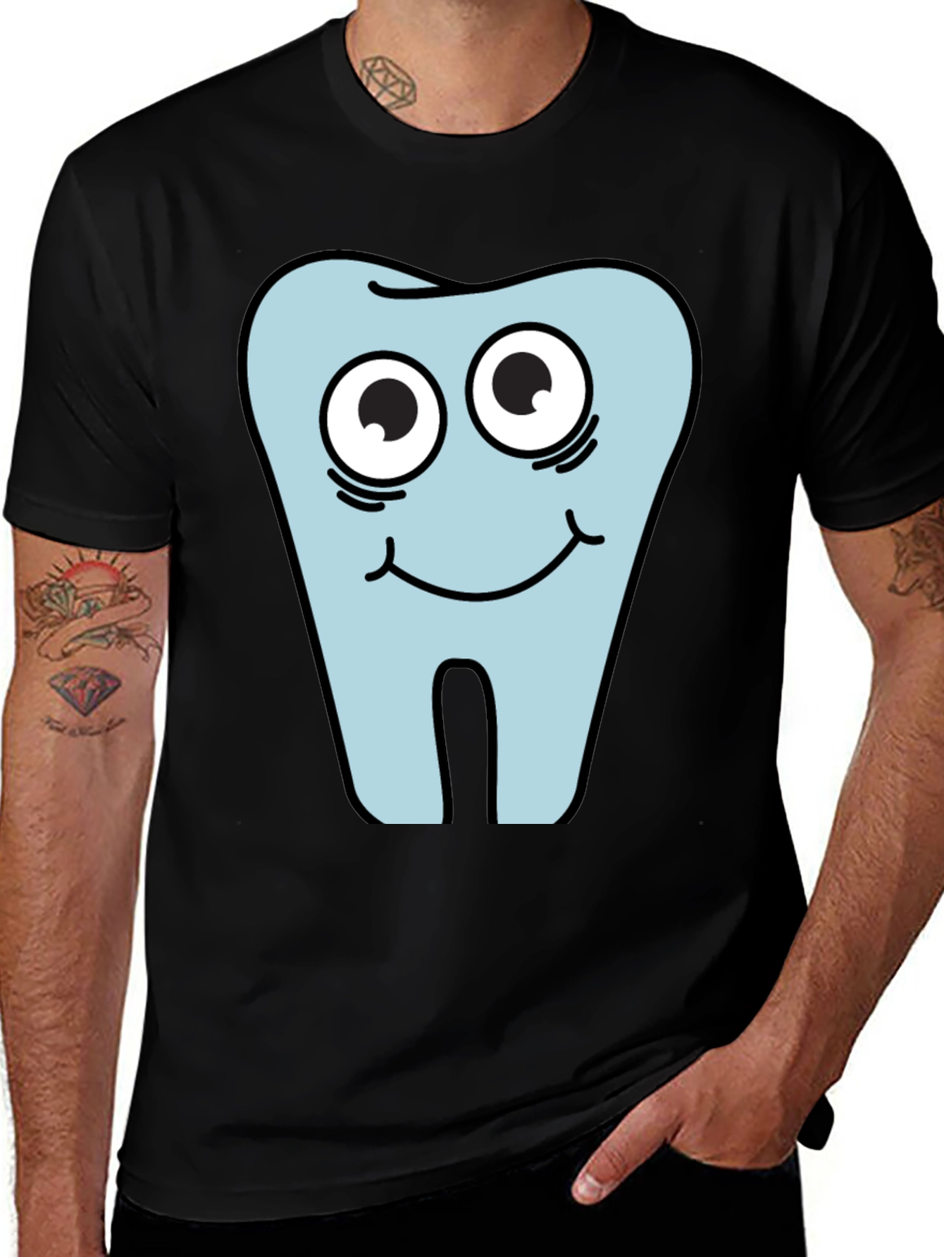 Funny Tooth Graphic Tee - Dental Humor Shirt