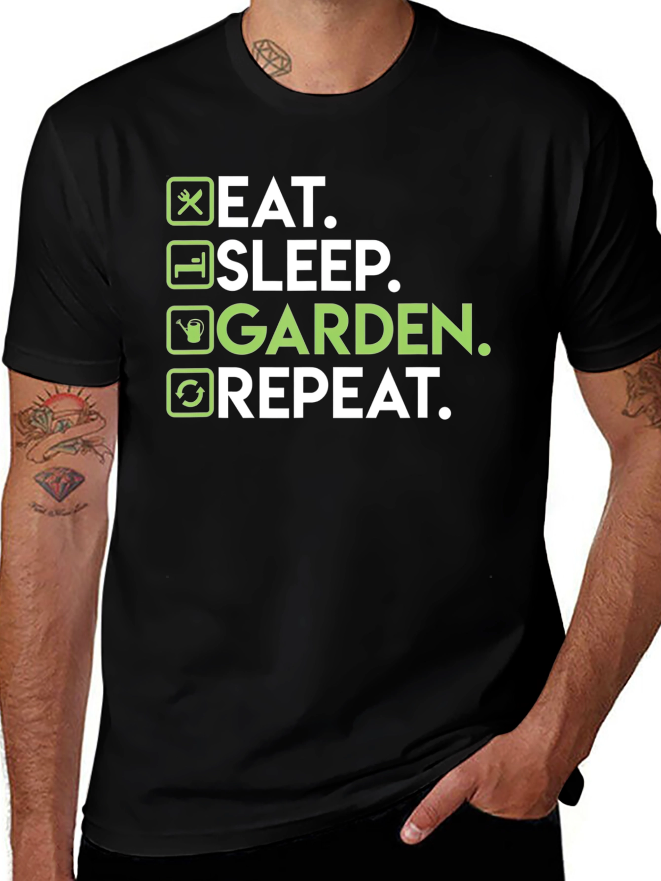 Variant 5 of Eat Sleep Garden Repeat T-Shirt