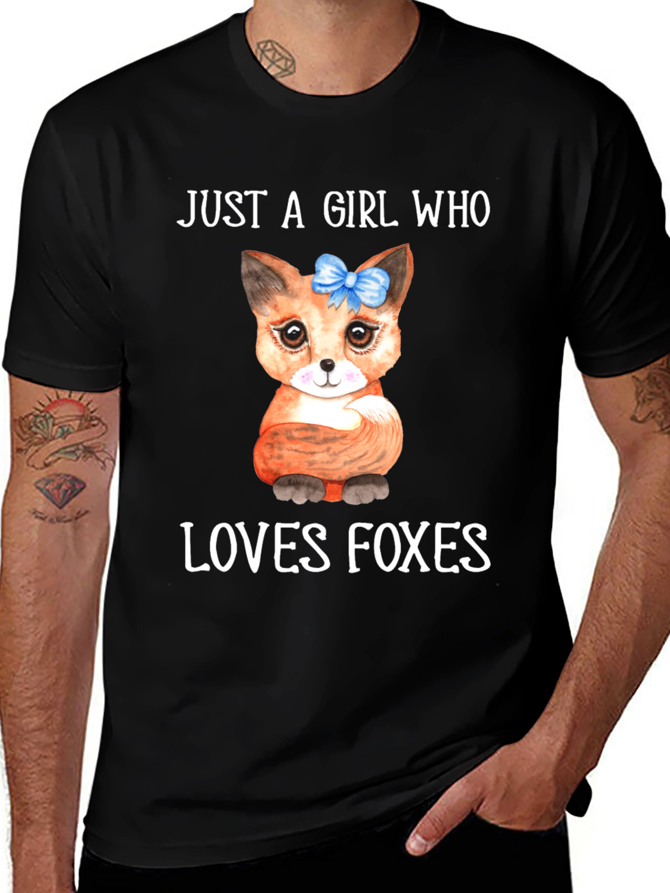 Variant 5 of Girl Who Loves Foxes Graphic Tee