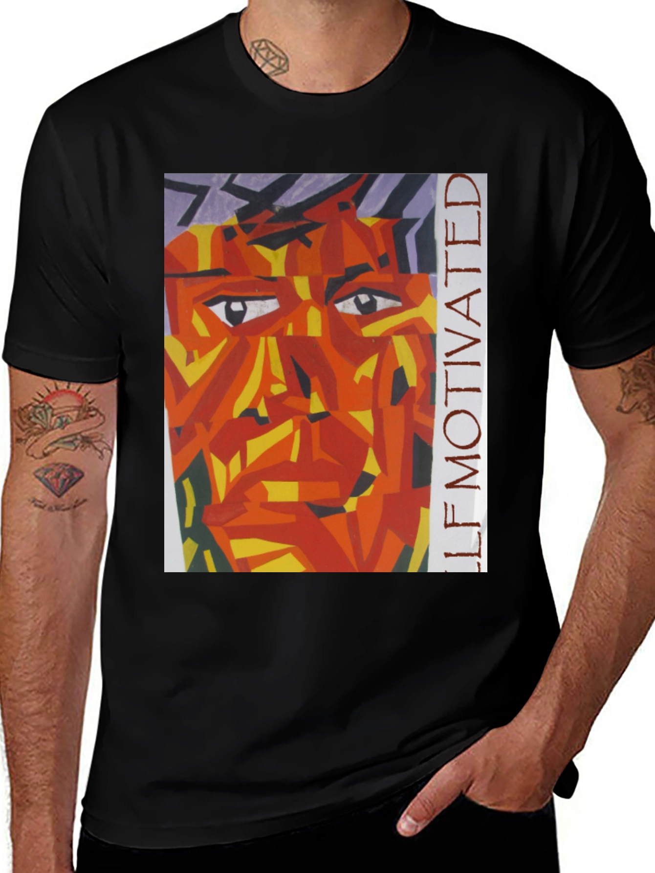 Variant 30 of Self Motivated Abstract Graphic Tee
