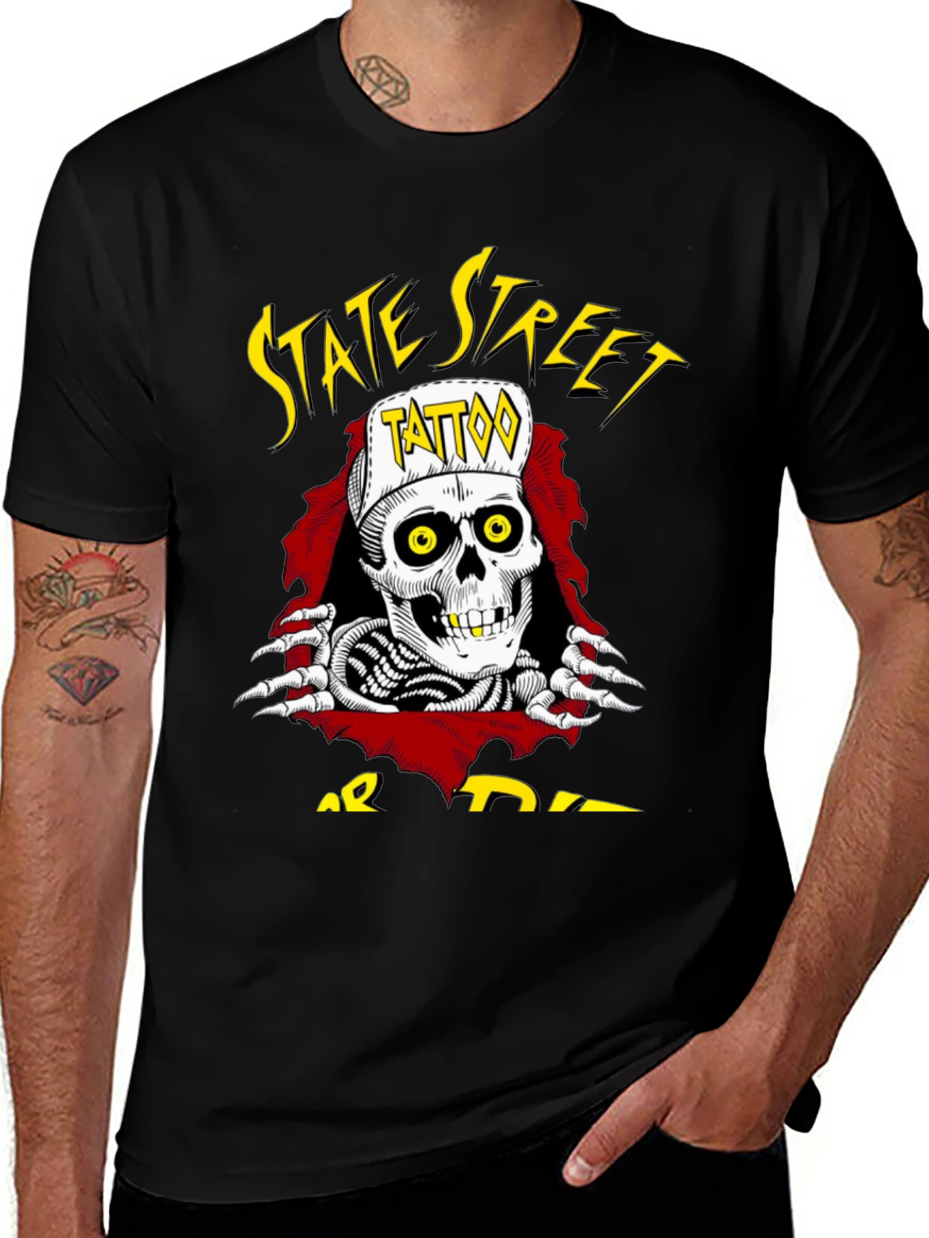 Variant 24 of State Street Tattoo or Die T-Shirt