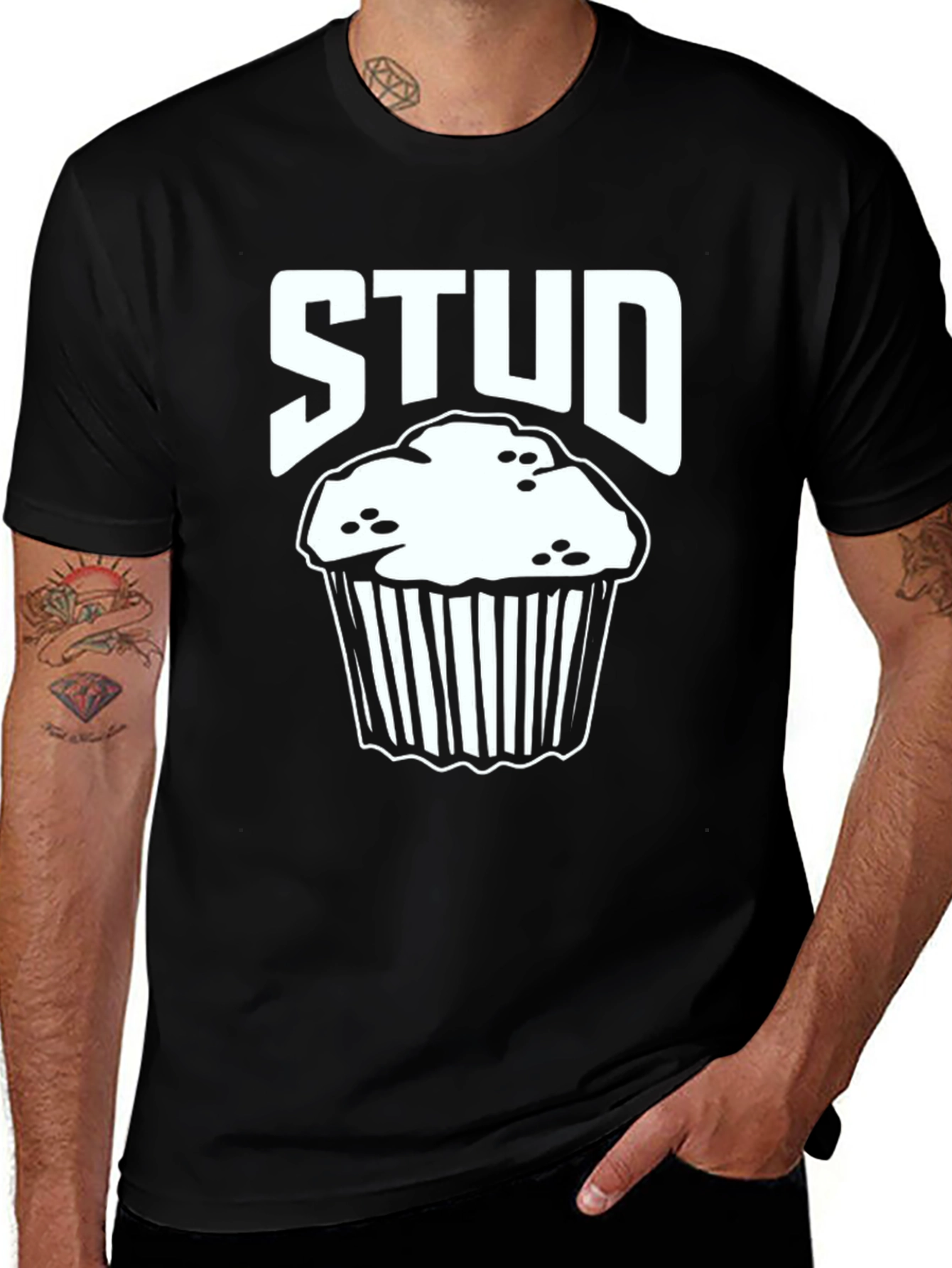 Variant 5 of Stud Muffin T-Shirt - Funny Food Pun Tee