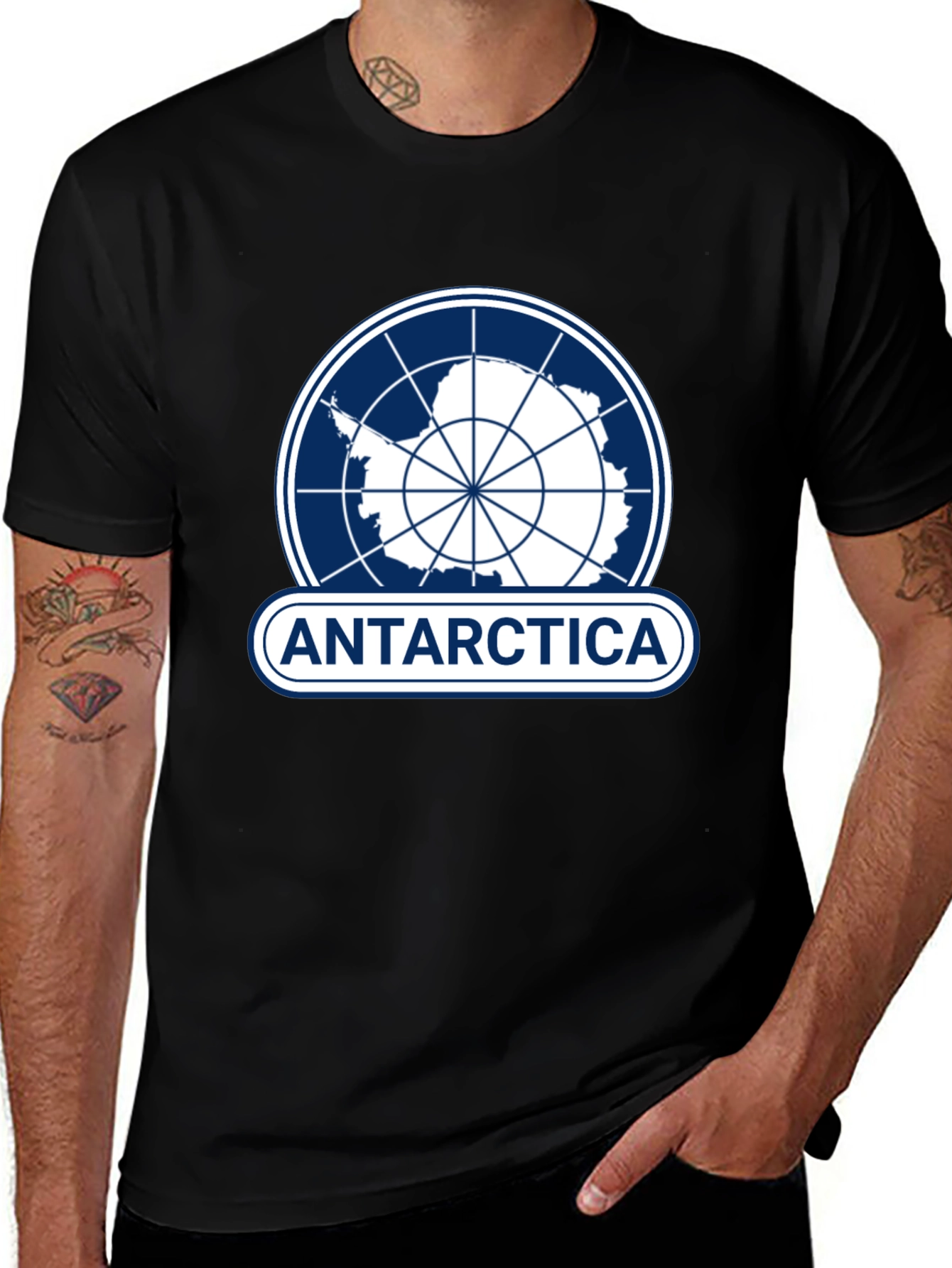 Antarctica Map T-Shirt - Stylish Graphic Tee for Adventurers