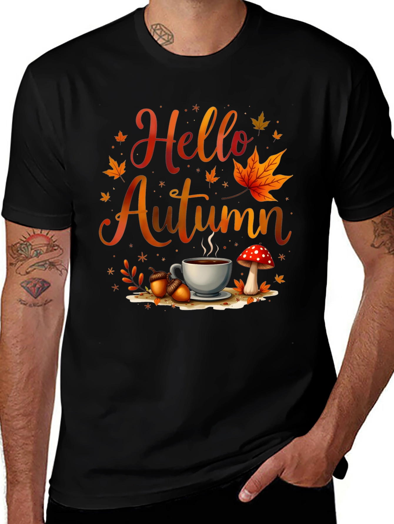Hello Autumn T-Shirt - Cozy Fall Vibes