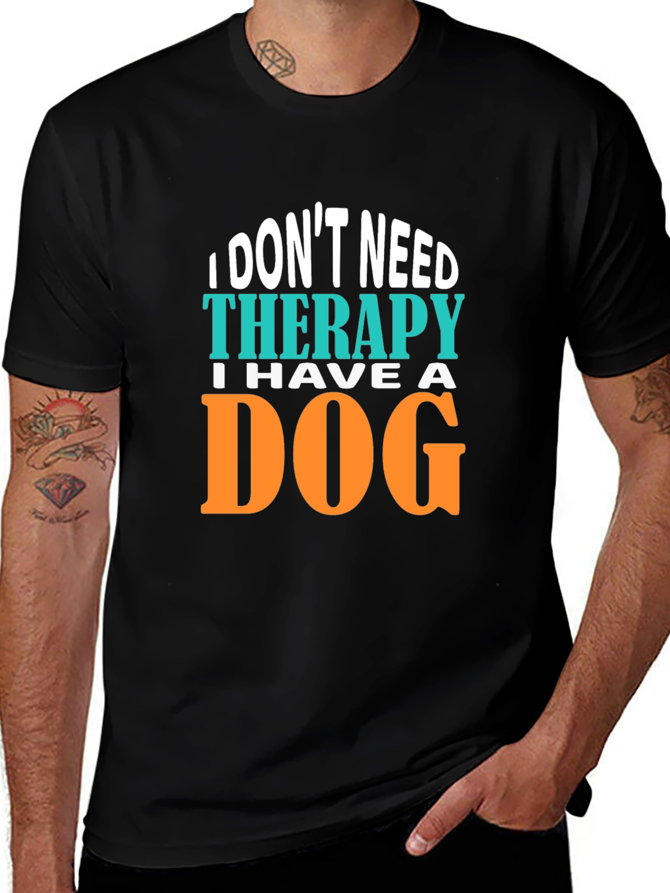 Variant 10 of Dog Therapy Black Graphic Tee