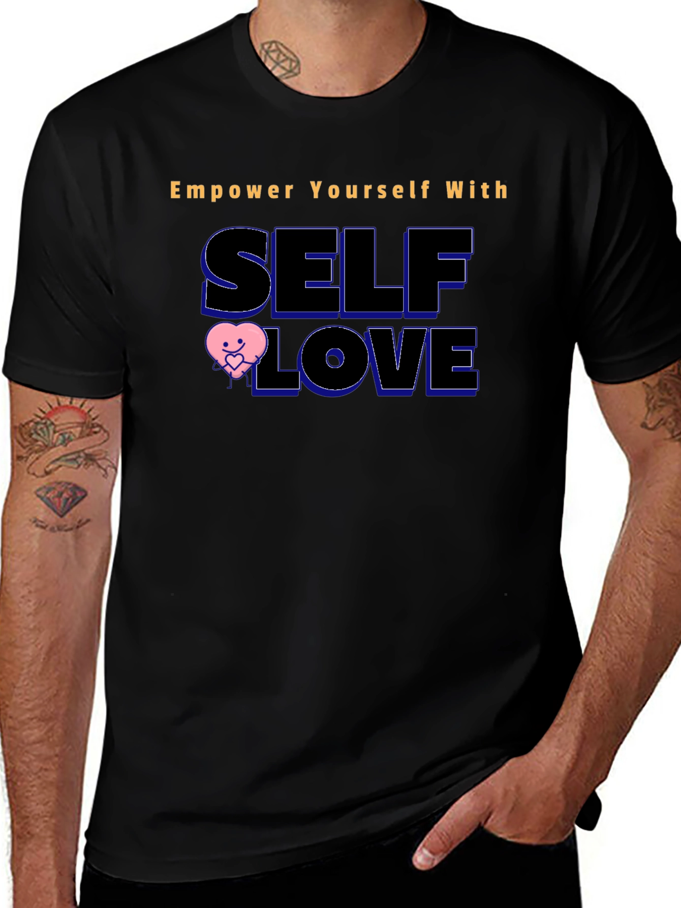 Variant 22 of Empower Yourself With Self Love Black T-Shirt
