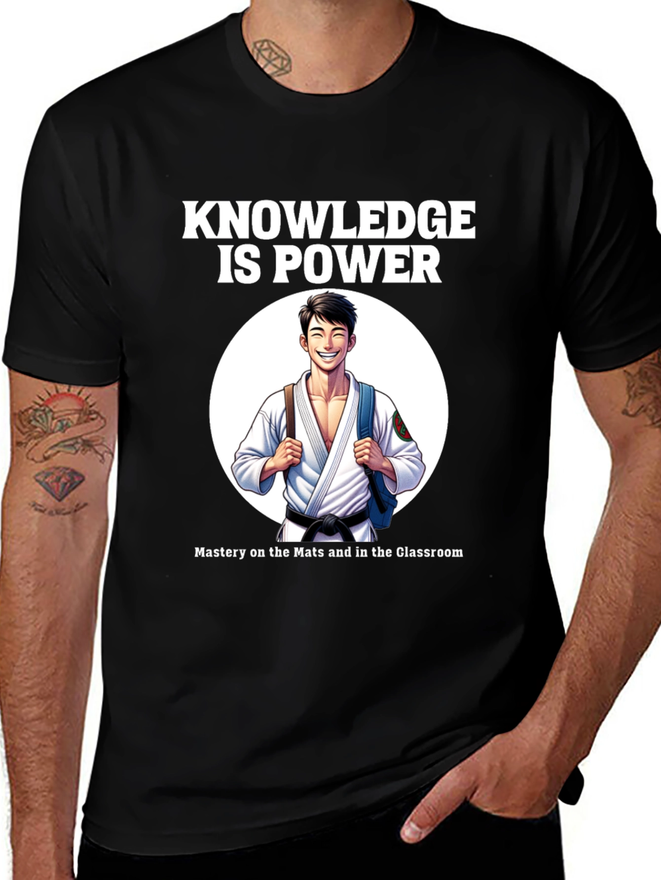 Variant 29 of Knowledge is Power Martial Arts T-Shirt