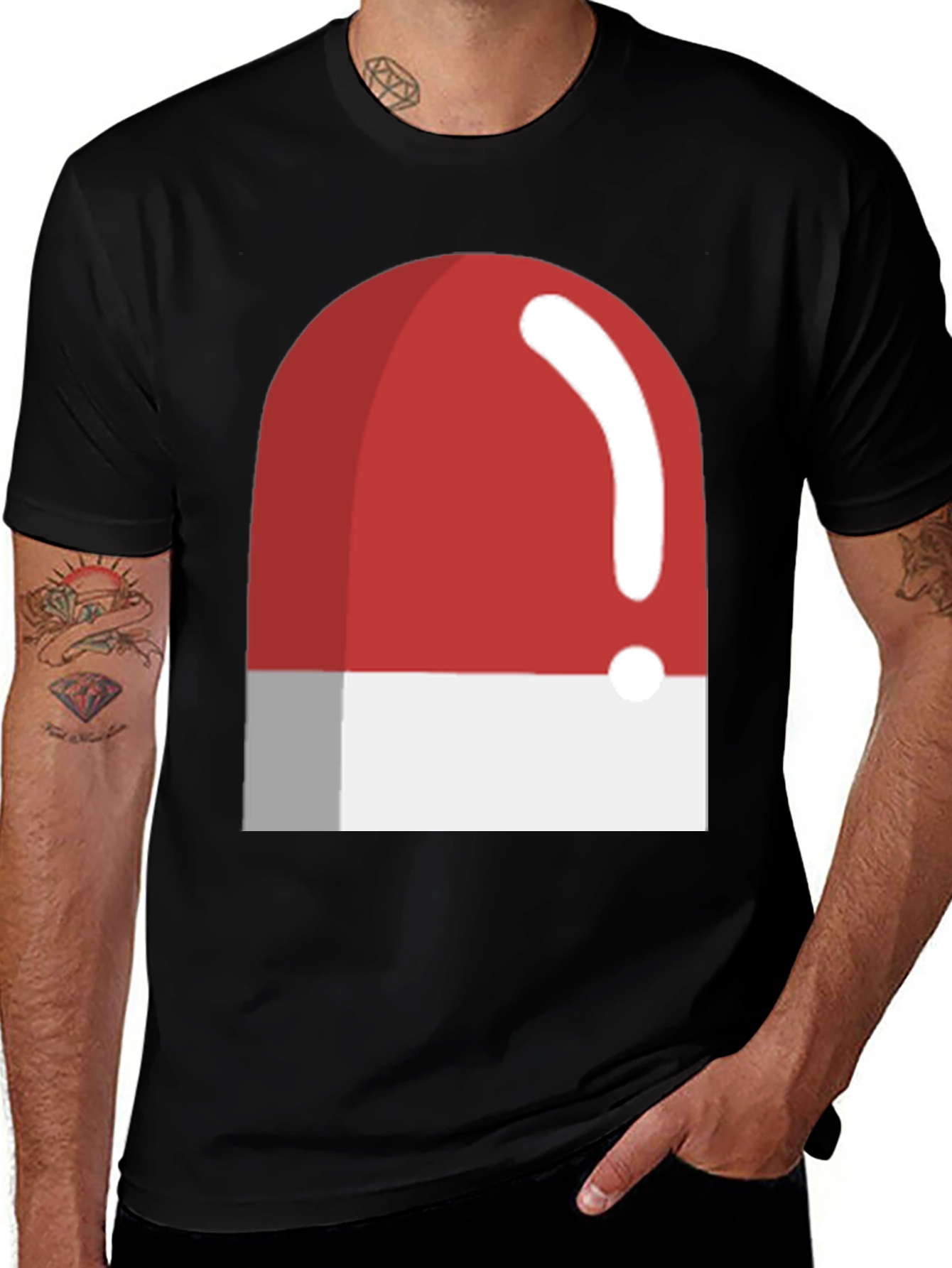 Variant 19 of Red Alert Graphic Tee - Emergency Style T-Shirt
