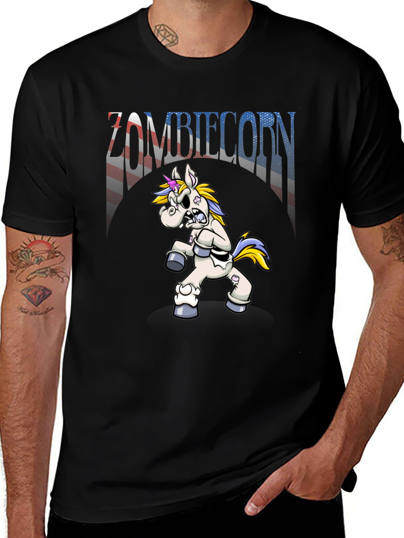 Variant 8 of Zombiecorn Graphic Tee - Funny Unicorn T-Shirt