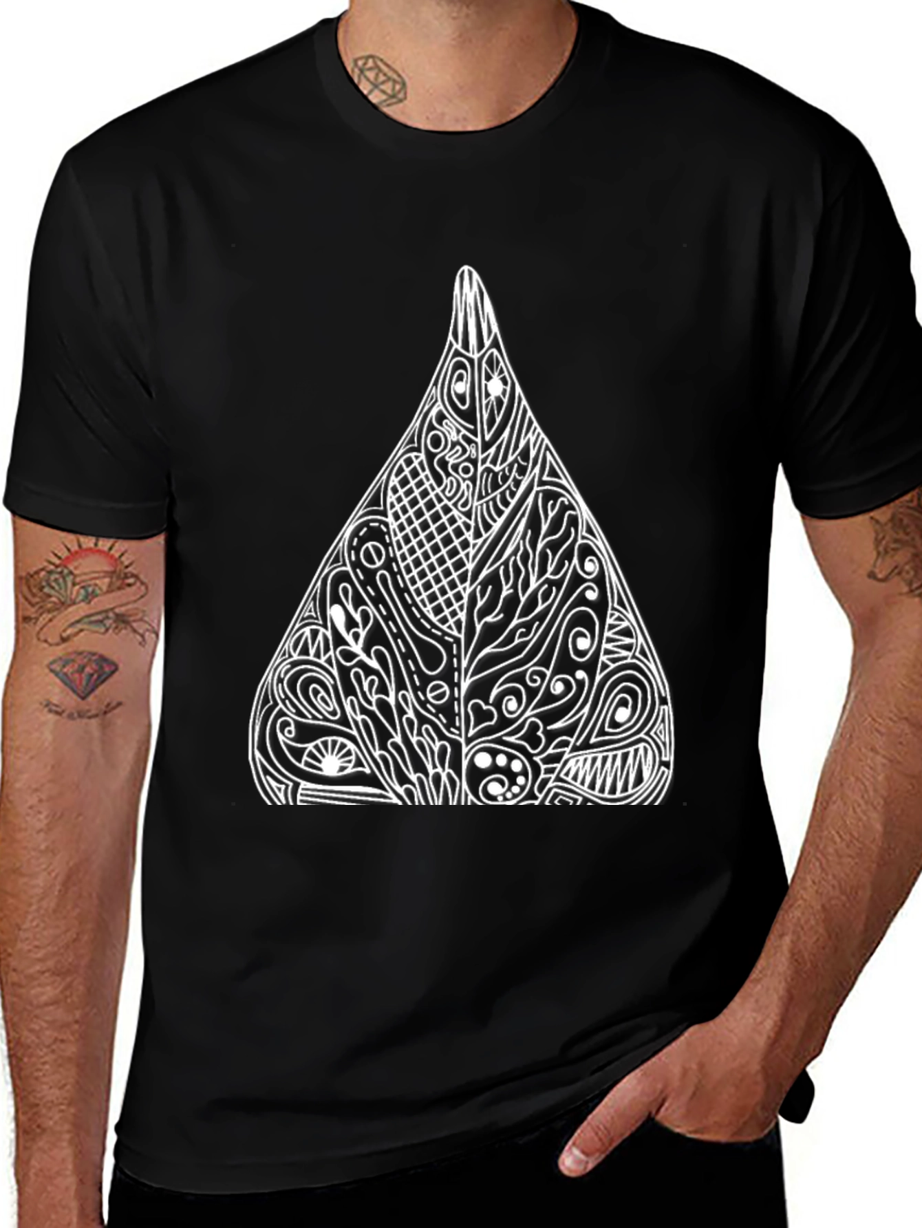 Variant 29 of Abstract Design Black T-Shirt