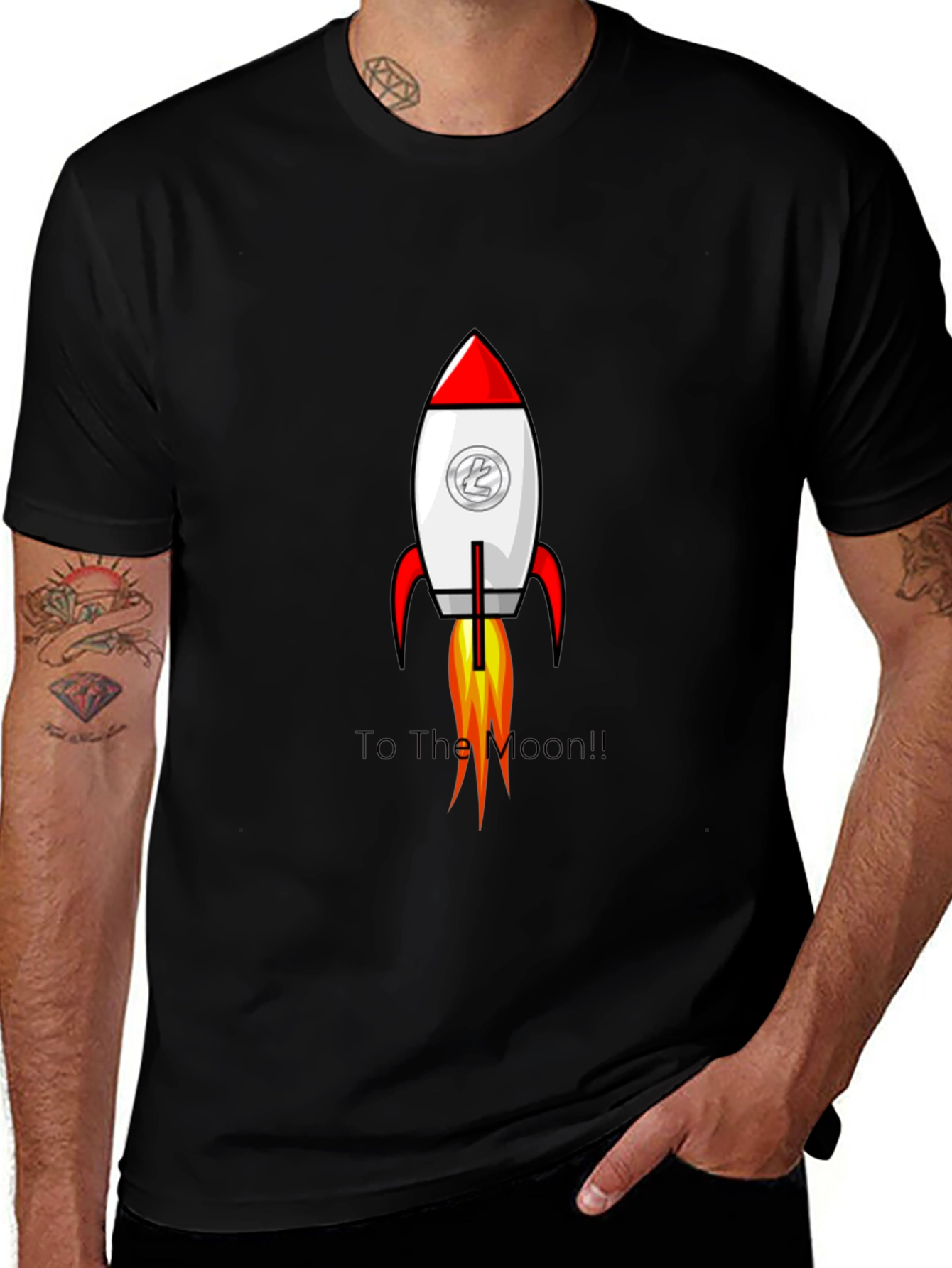 Variant 27 of To the Moon Rocket T-Shirt