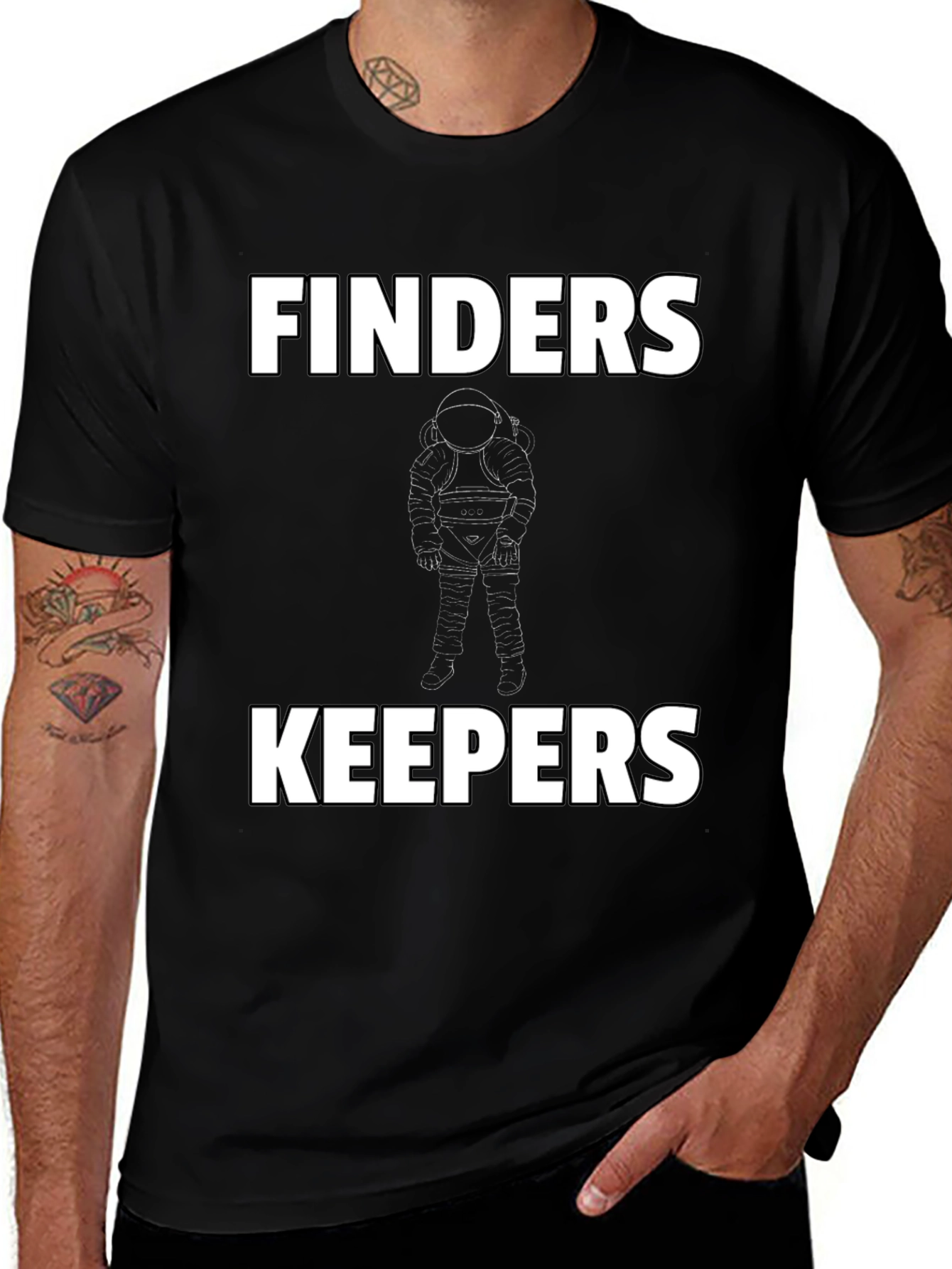Finders Keepers Astronaut Graphic Tee - Black T-Shirt