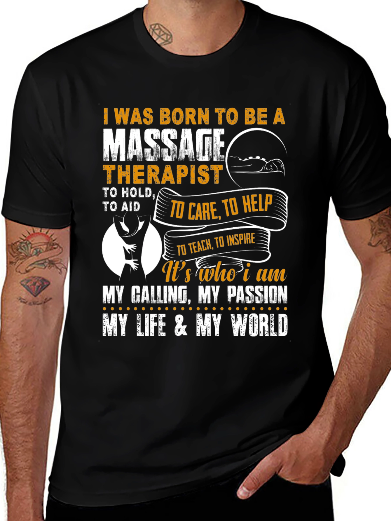 Variant 15 of Massage Therapist T-Shirt - Born To Be A Therapist