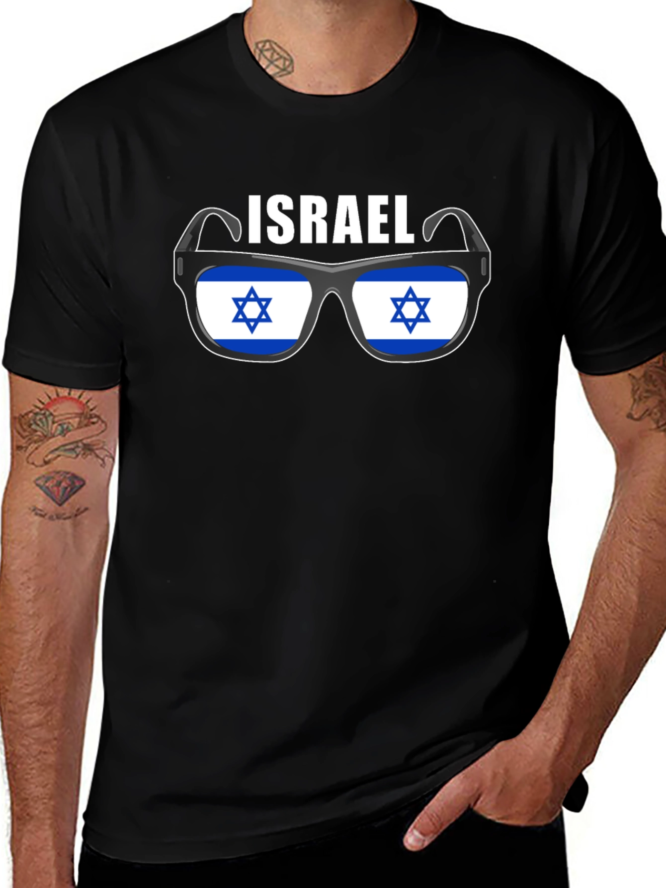 Israel Flag Sunglasses T-Shirt