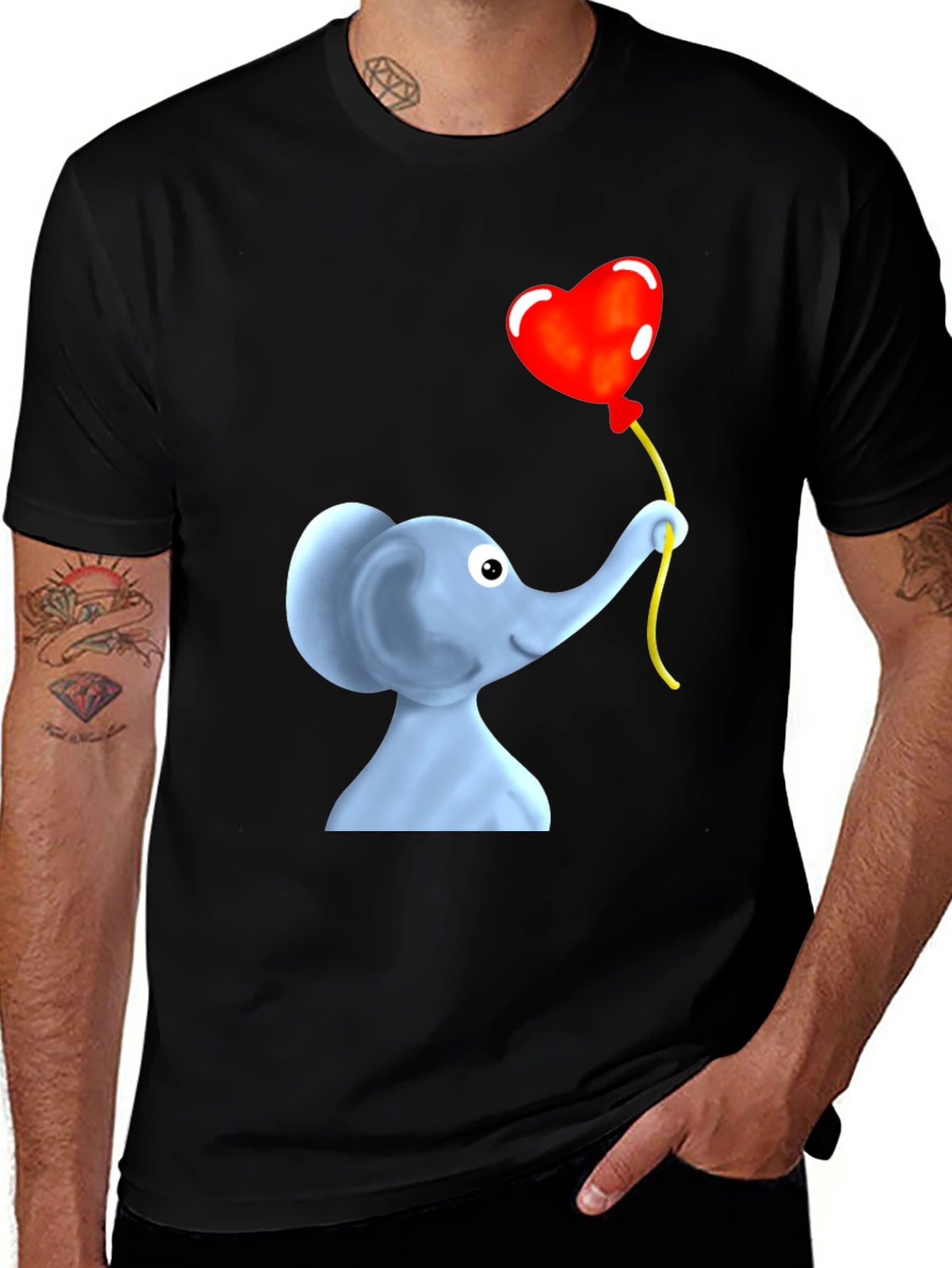 Variant 18 of Elephant Heart Balloon Graphic Tee