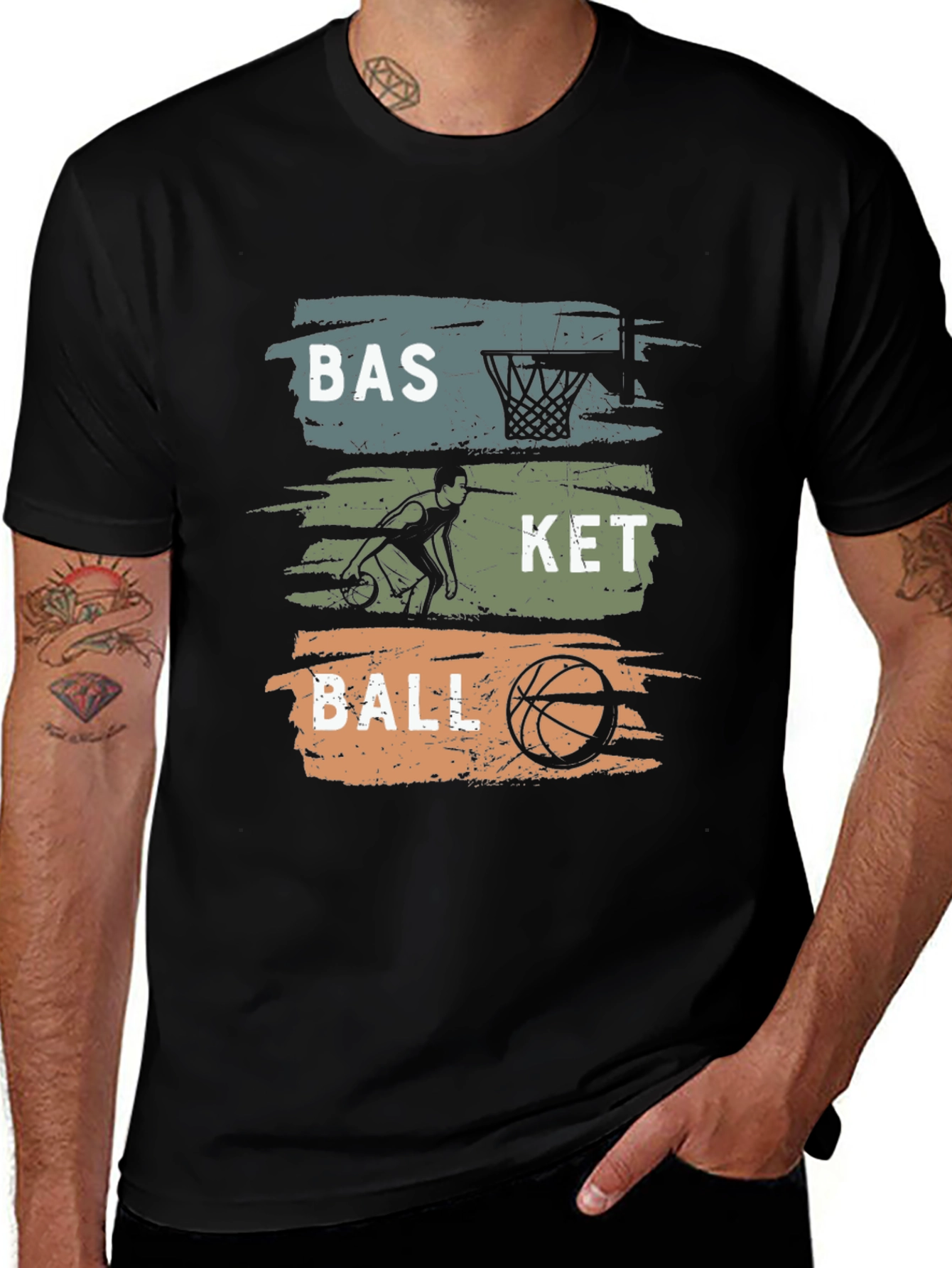 Variant 13 of Basketball Graphic T-Shirt: BASKETBALL