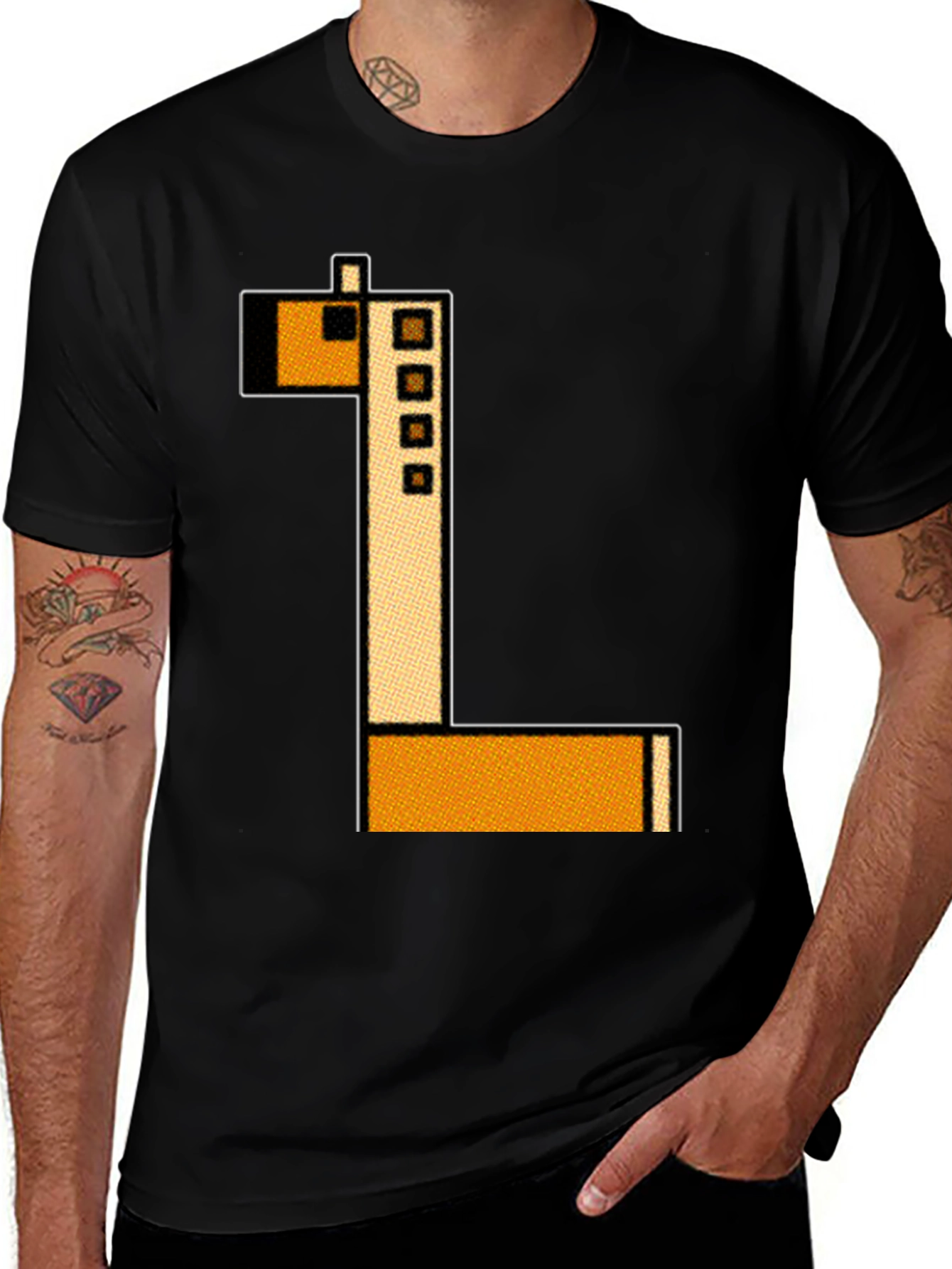 Variant 15 of Pixel Giraffe T-Shirt - Retro Gaming Style!