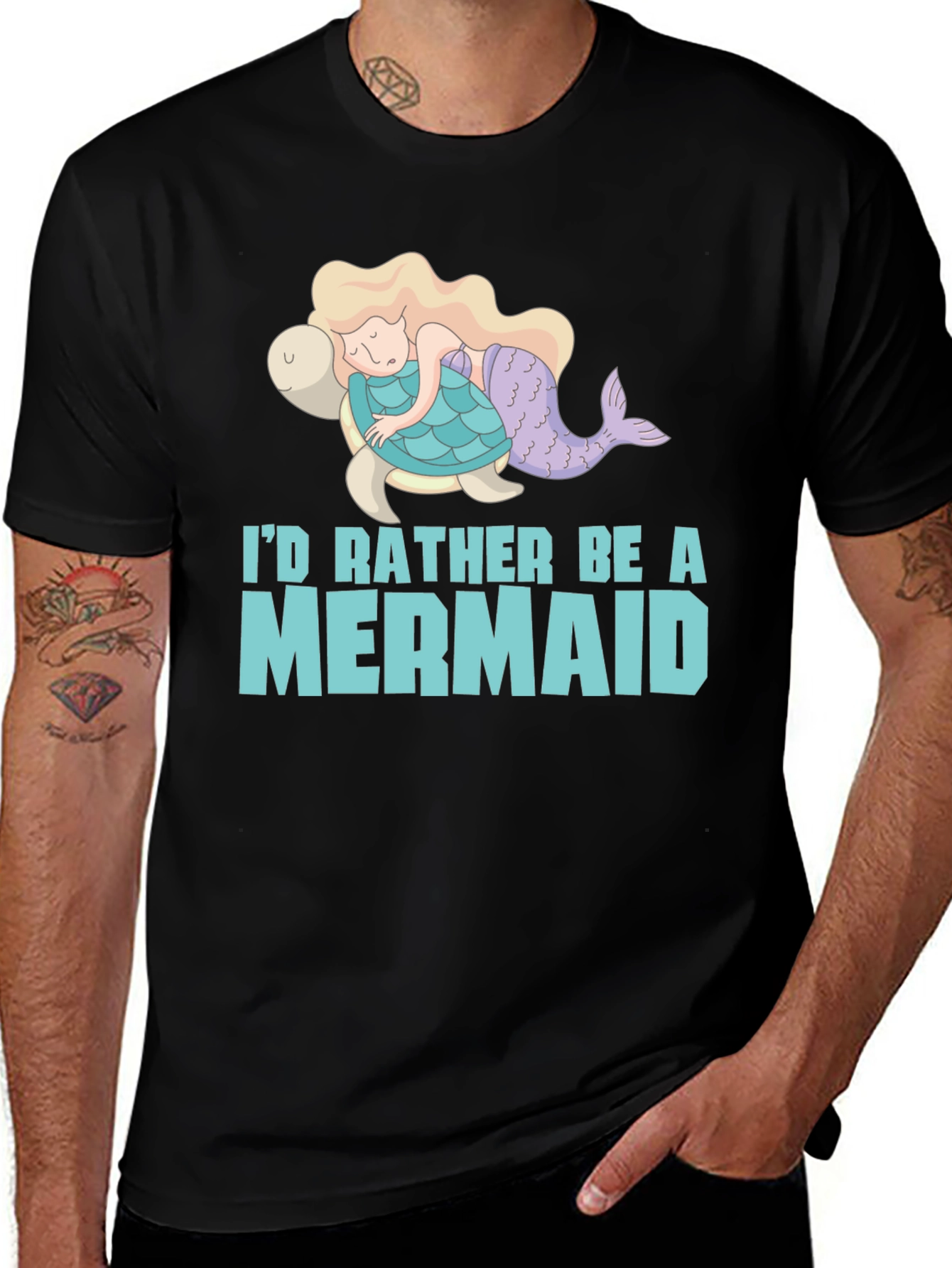 Variant 26 of I'd Rather Be a Mermaid T-Shirt