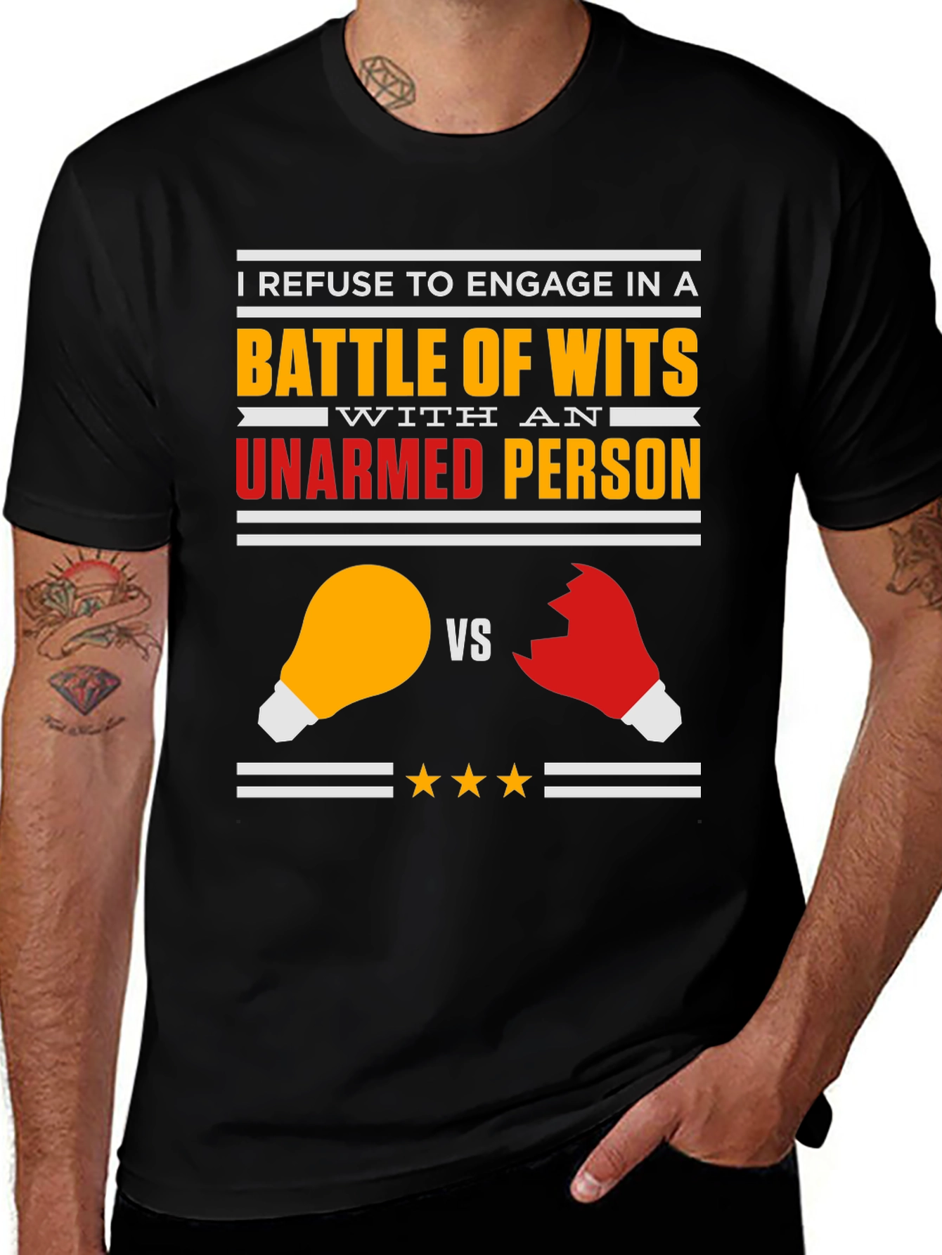 Variant 6 of Battle of Wits Graphic T-Shirt