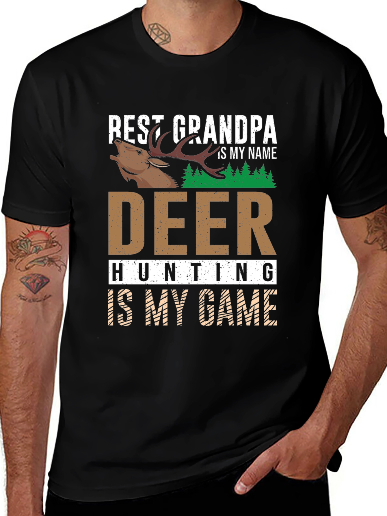 Variant 4 of Best Grandpa Deer Hunting T-Shirt