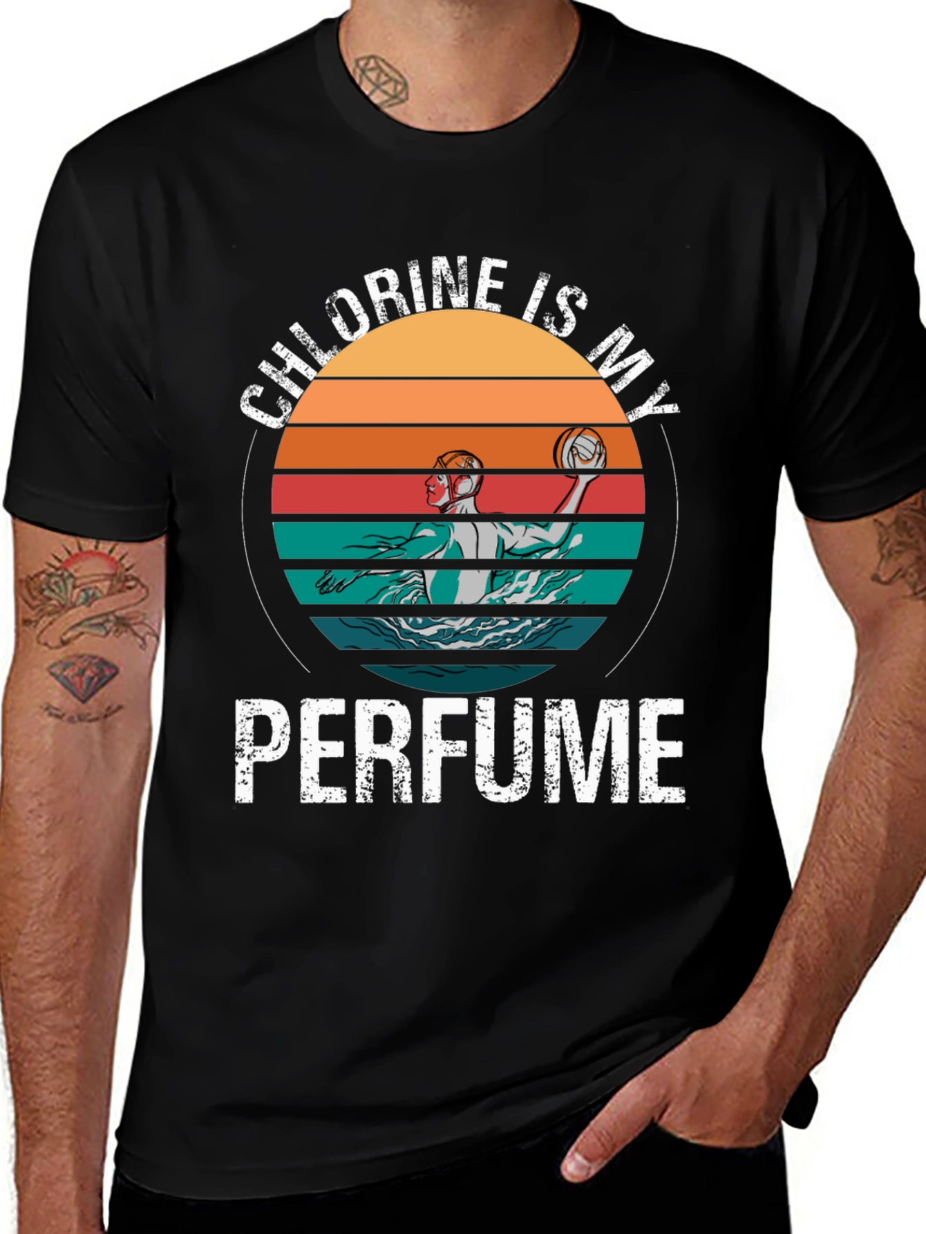 Variant 29 of Chlorine Is My Perfume Water Polo T-Shirt