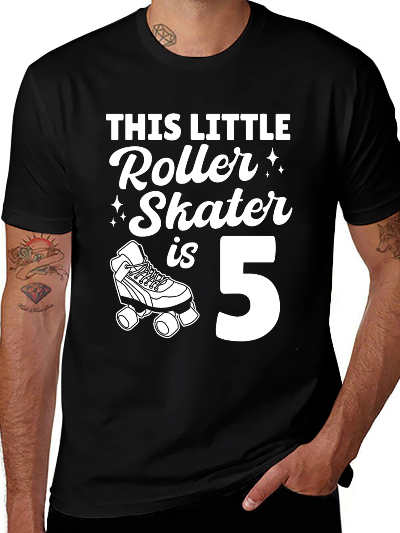 Variant 10 of Roller Skater Birthday T-Shirt - 5th Birthday
