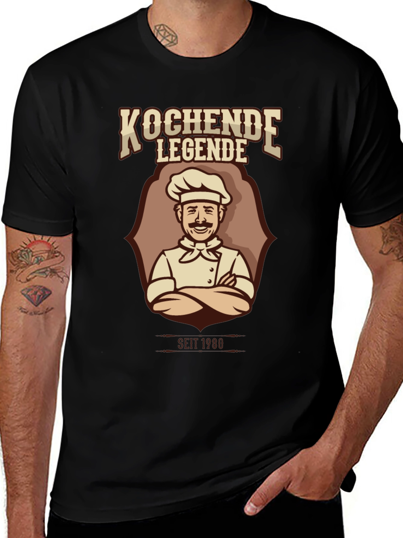 Variant 18 of Kochende Legende Chef T-Shirt