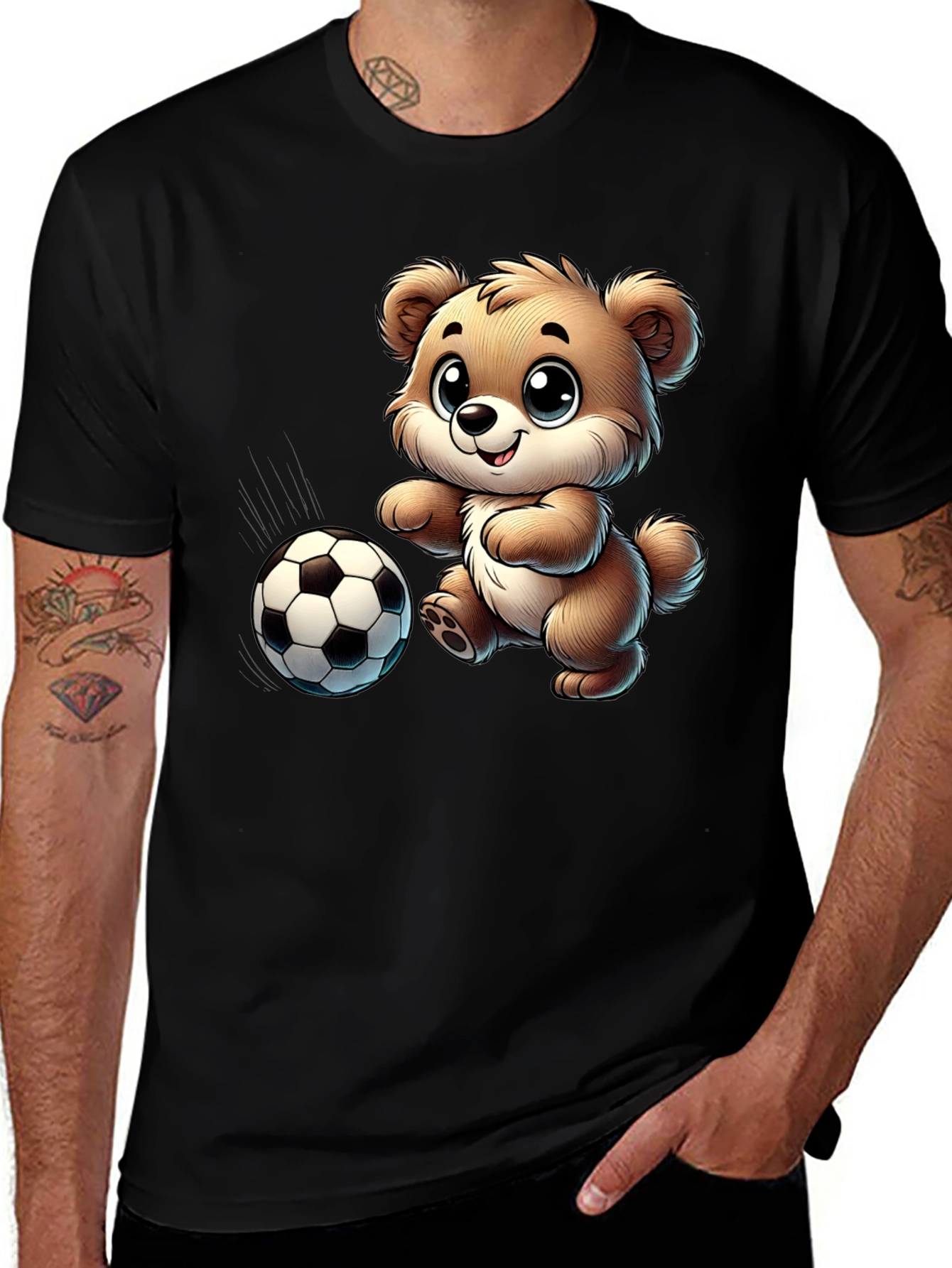 Variant 28 of Cute Bear Soccer T-Shirt
