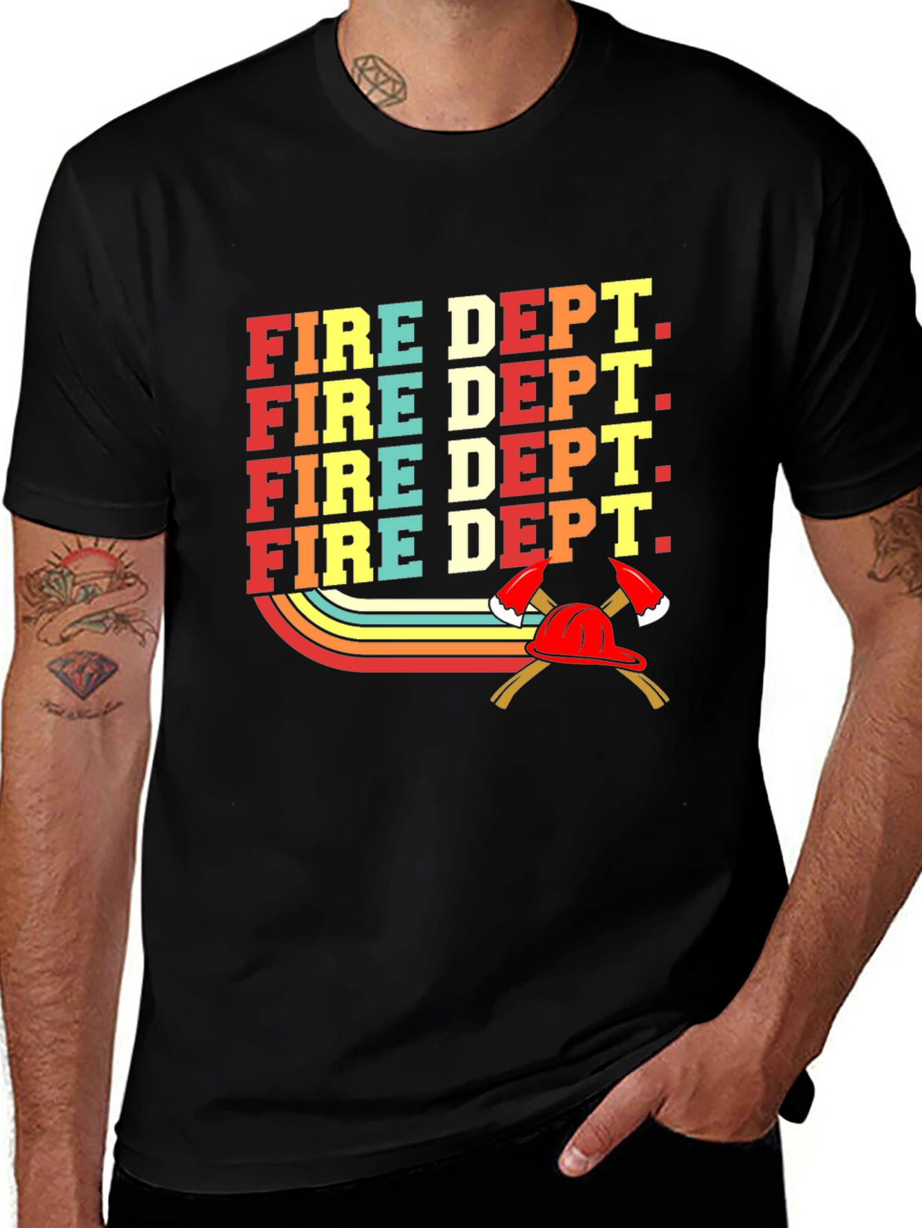 Fire Dept. Retro T-Shirt