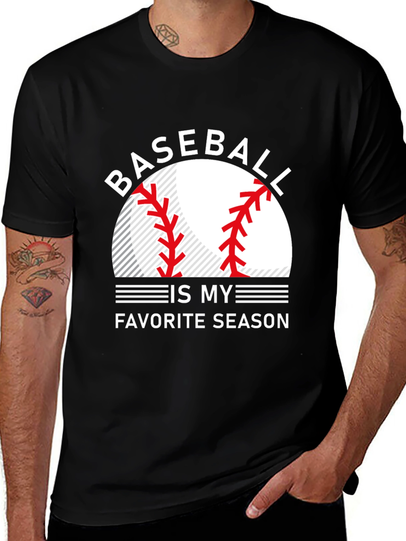 Baseball Is My Favorite Season Graphic Tee