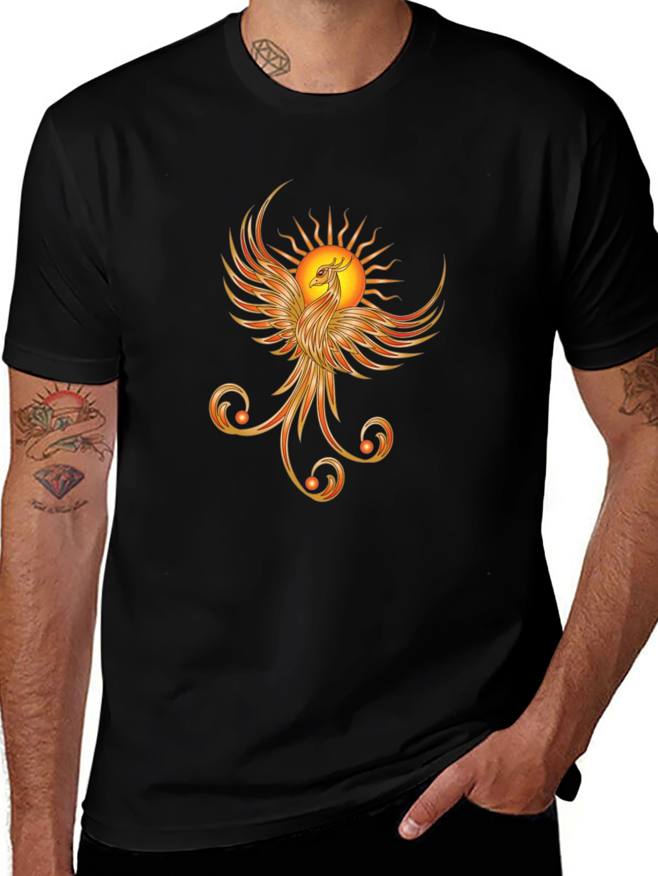 Phoenix Rising Black Tee