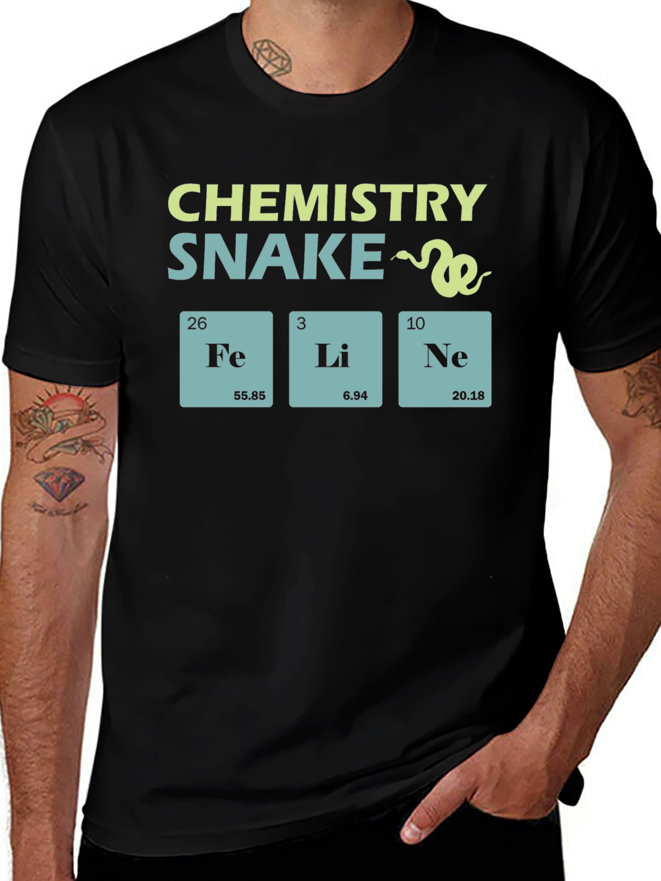 Chemistry Snake T-Shirt - Periodic Table Pun
