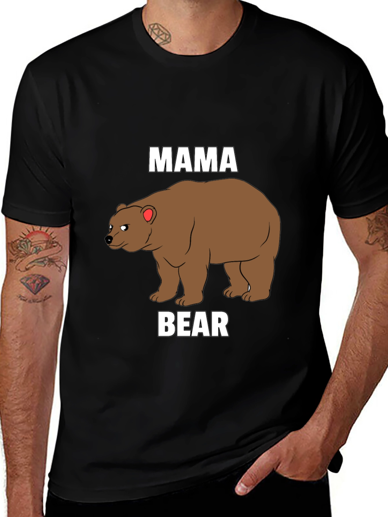 Variant 21 of Mama Bear T-Shirt - Cute Graphic Tee for Moms