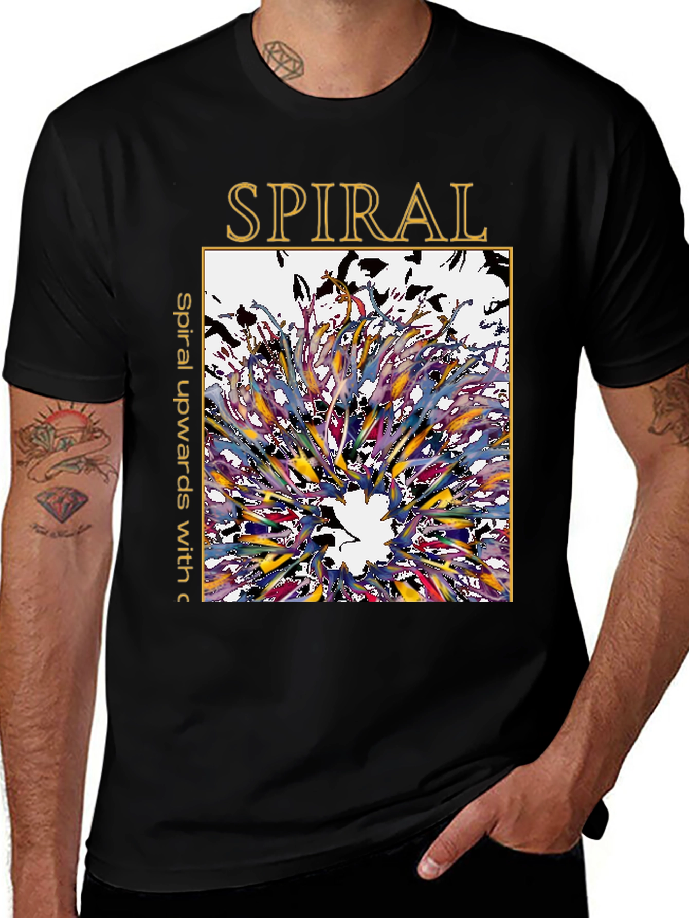 Variant 7 of Spiral Graphic Tee - Artistic Unisex T-Shirt
