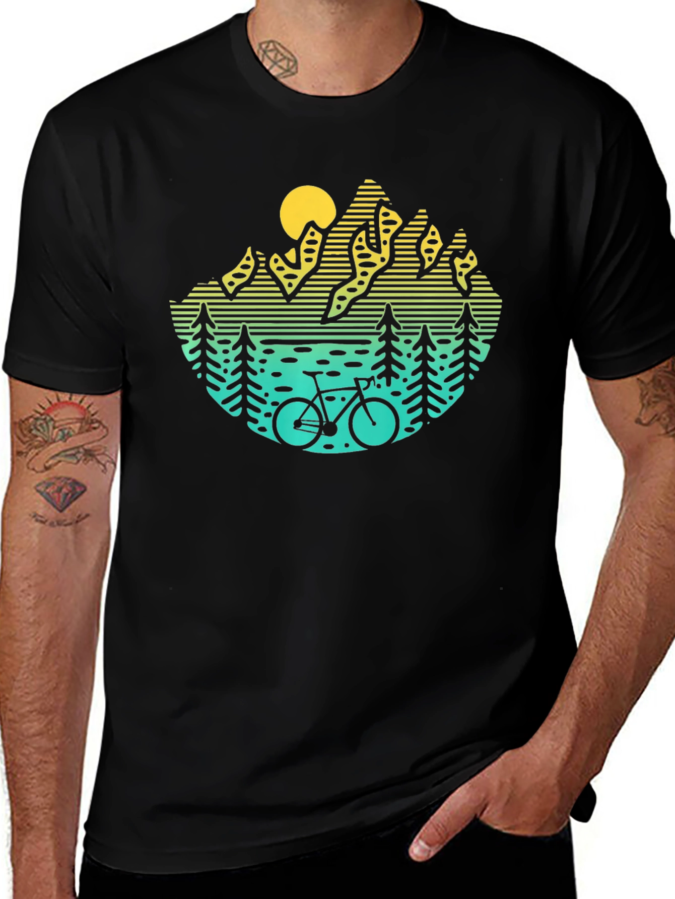 Variant 9 of Mountain Bike Graphic Tee