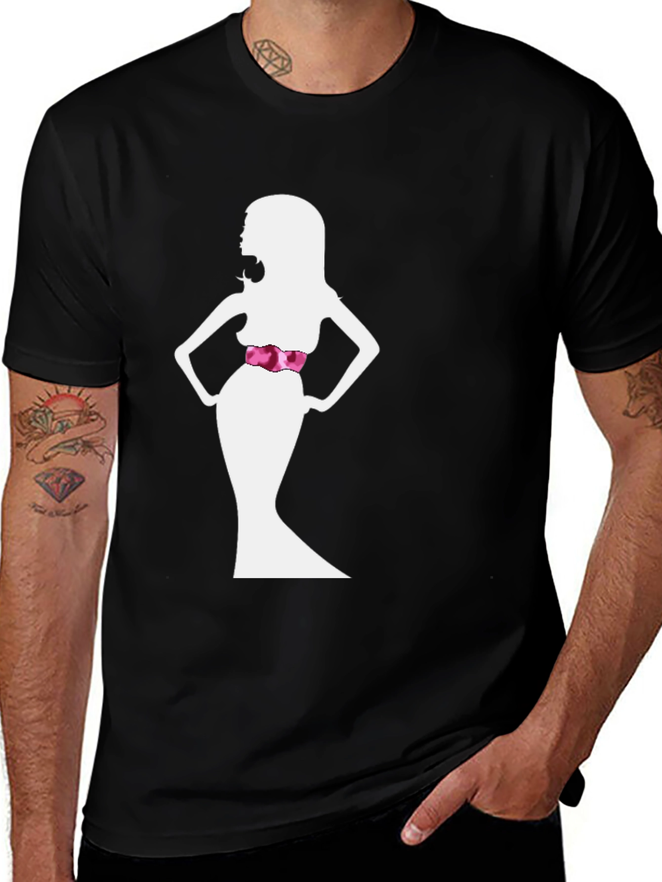 Variant 26 of Silhouette Woman T-Shirt - Sleek & Stylish