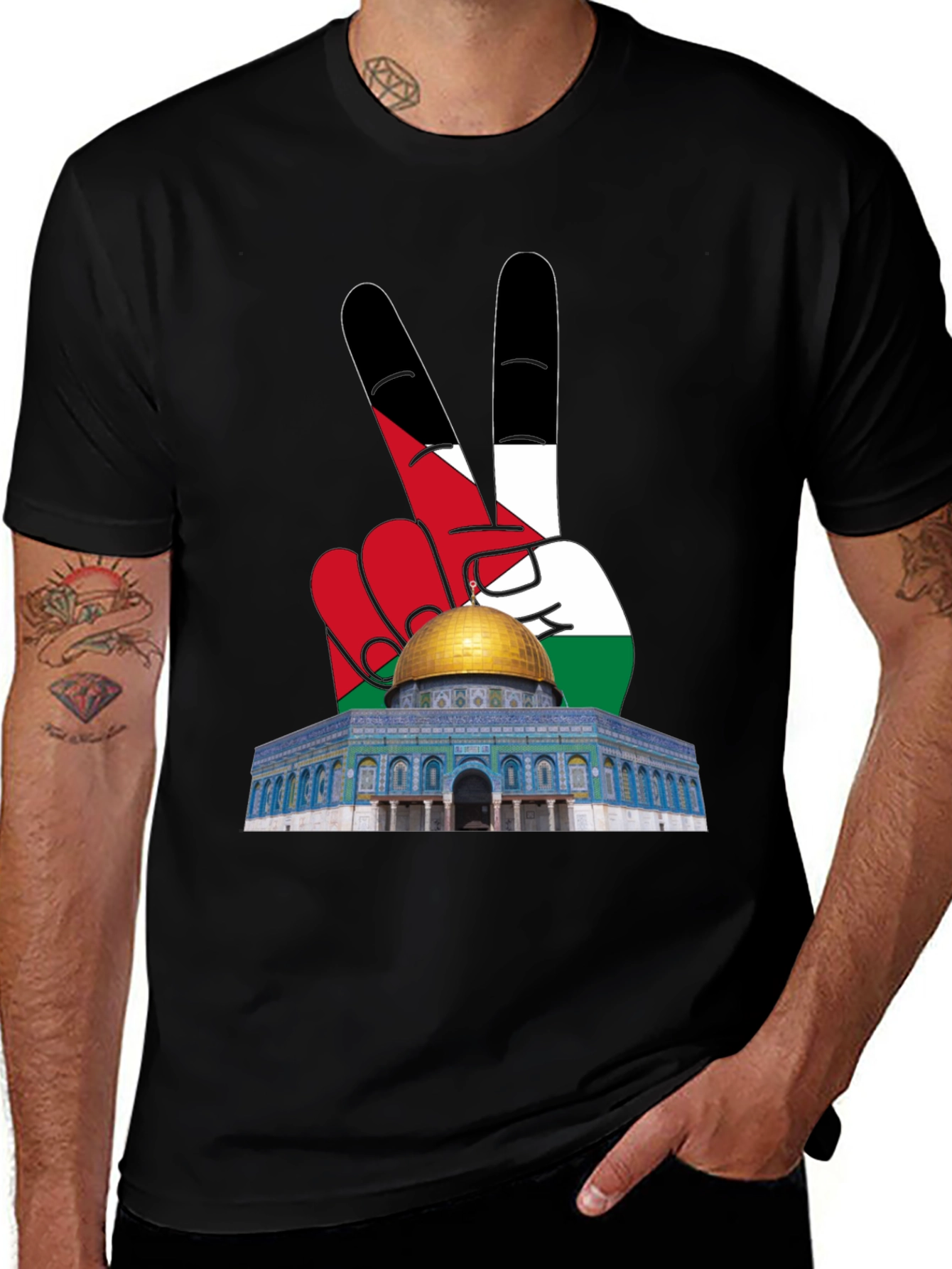 Palestine Peace Shirt, Dome of the Rock Tee