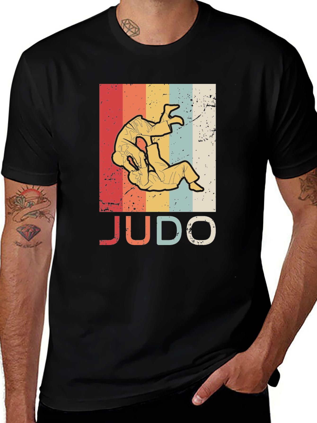 Vintage Judo Graphic Tee - Martial Arts Retro T-Shirt