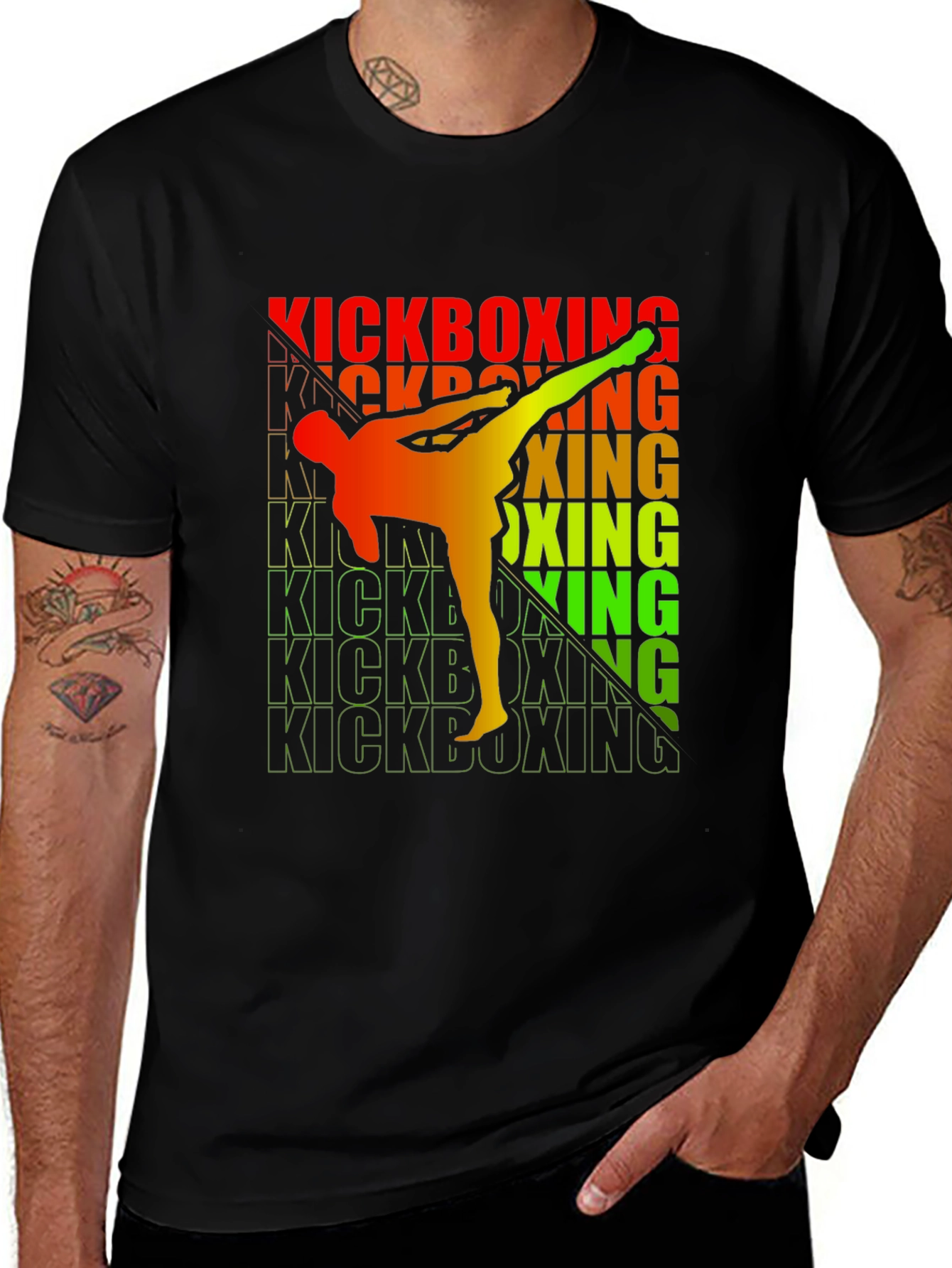 Variant 30 of Kickboxing Graphic Tee - Martial Arts Activewear